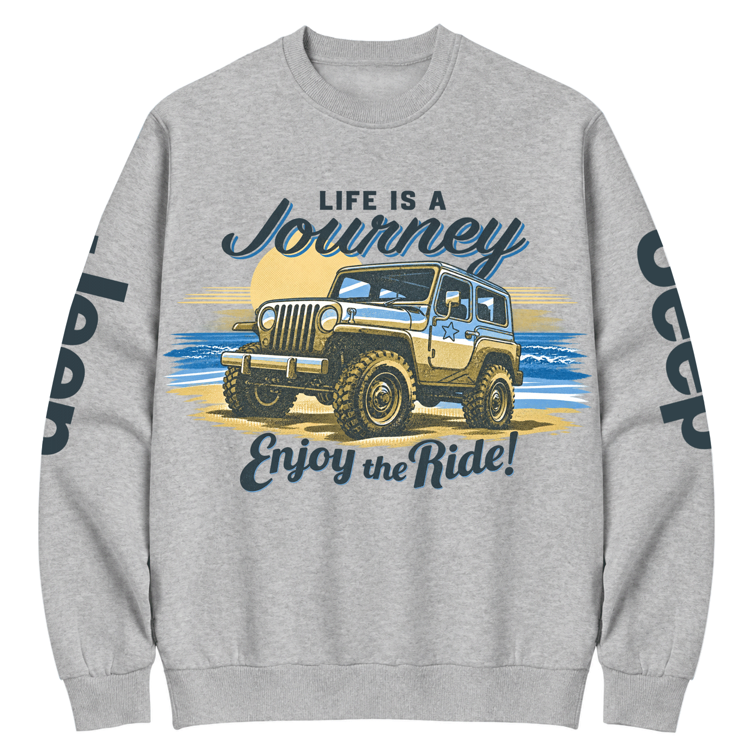 Enjoy the Ride Vintage Off-Road Cotton Sweatshirt