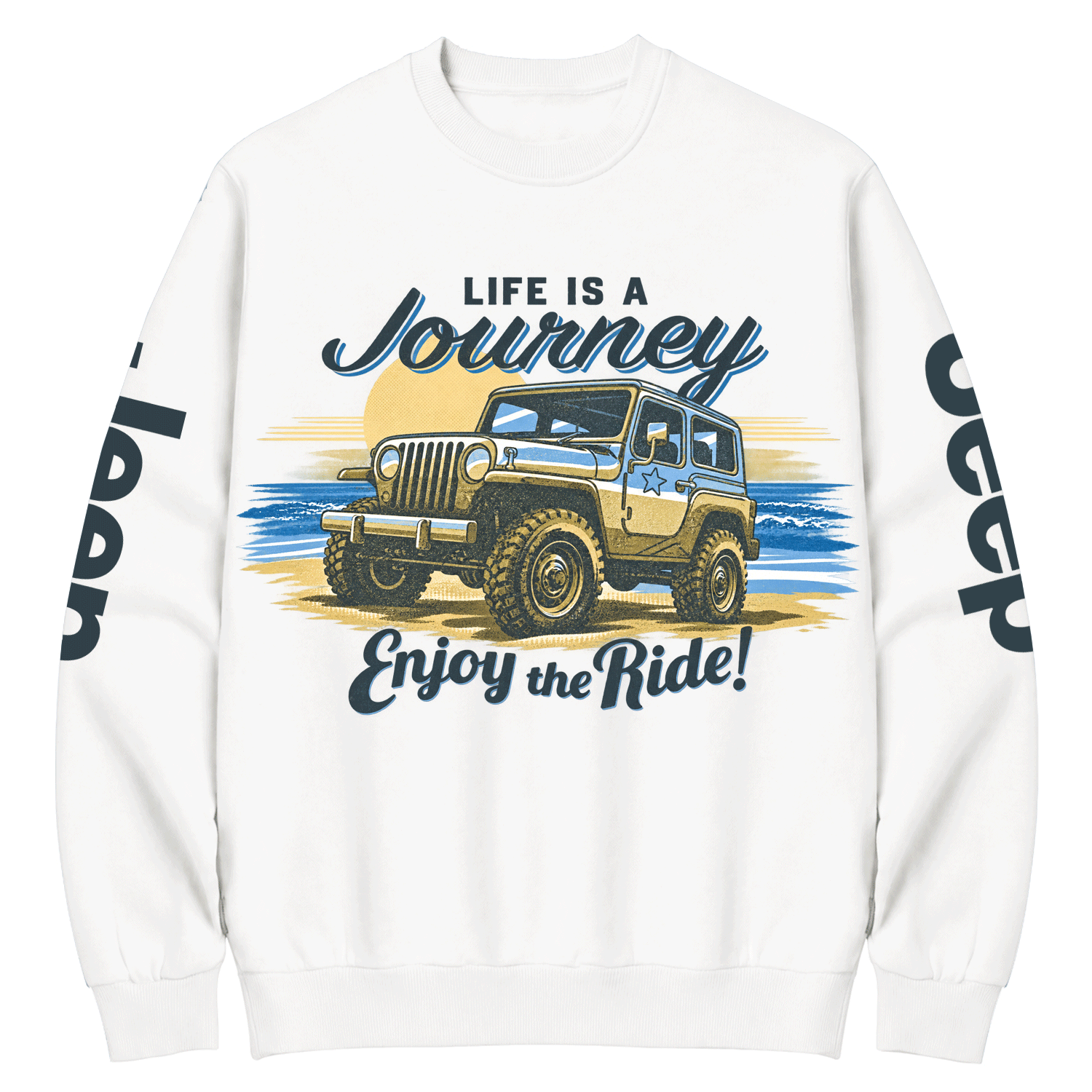 Enjoy the Ride Vintage Off-Road Cotton Sweatshirt