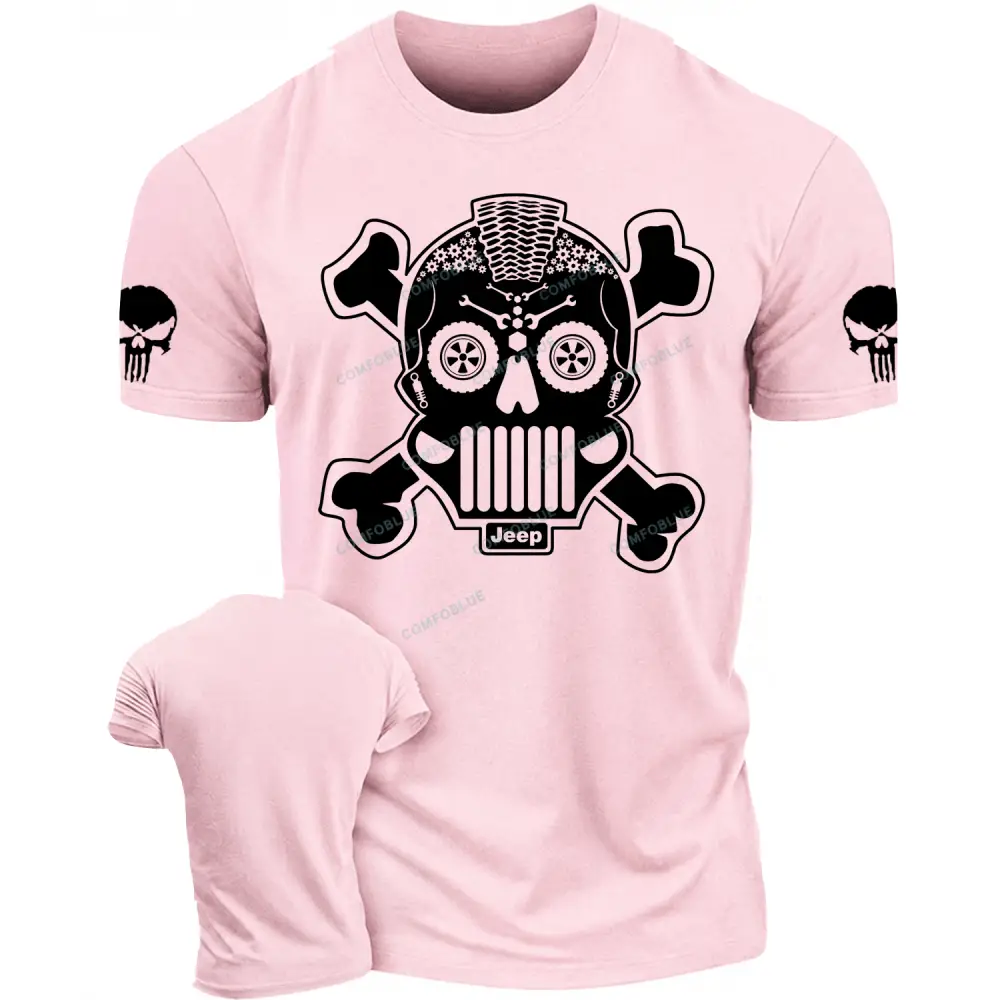 Jp Sugar Skull Calaveras Mechanical Parts Cotton T-shirt