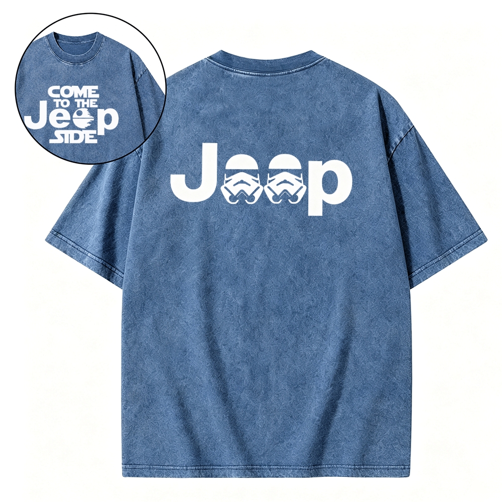 Come to the Jp Side Halloween Dark Star Unisex Washed T-Shirt