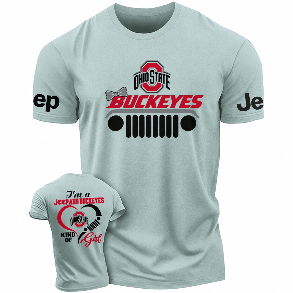 I'm A Jp And Buckeyes Kind Of Girl Cotton T-shirt