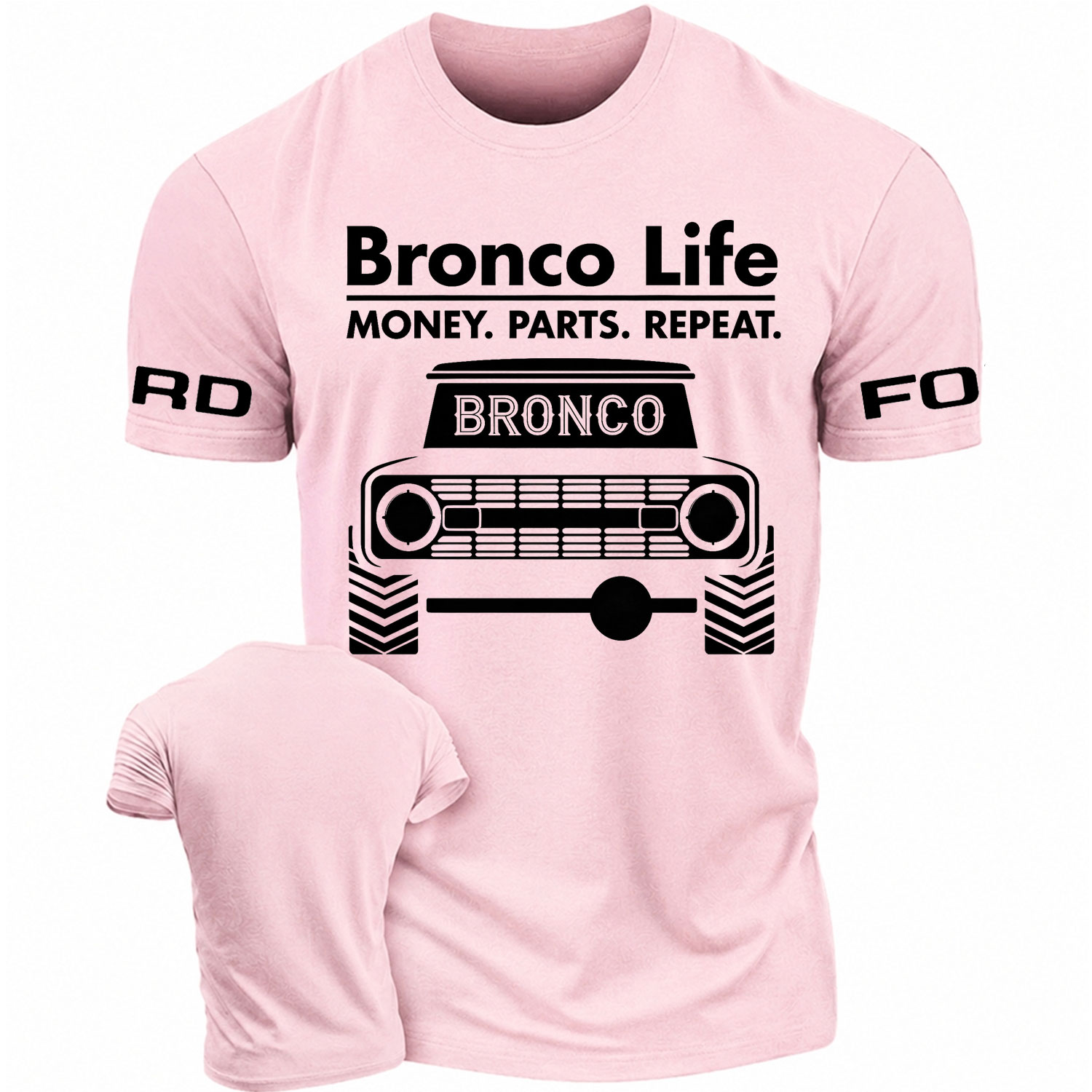 Bronco Life Vintage Truck Graphic Cotton T-shirt