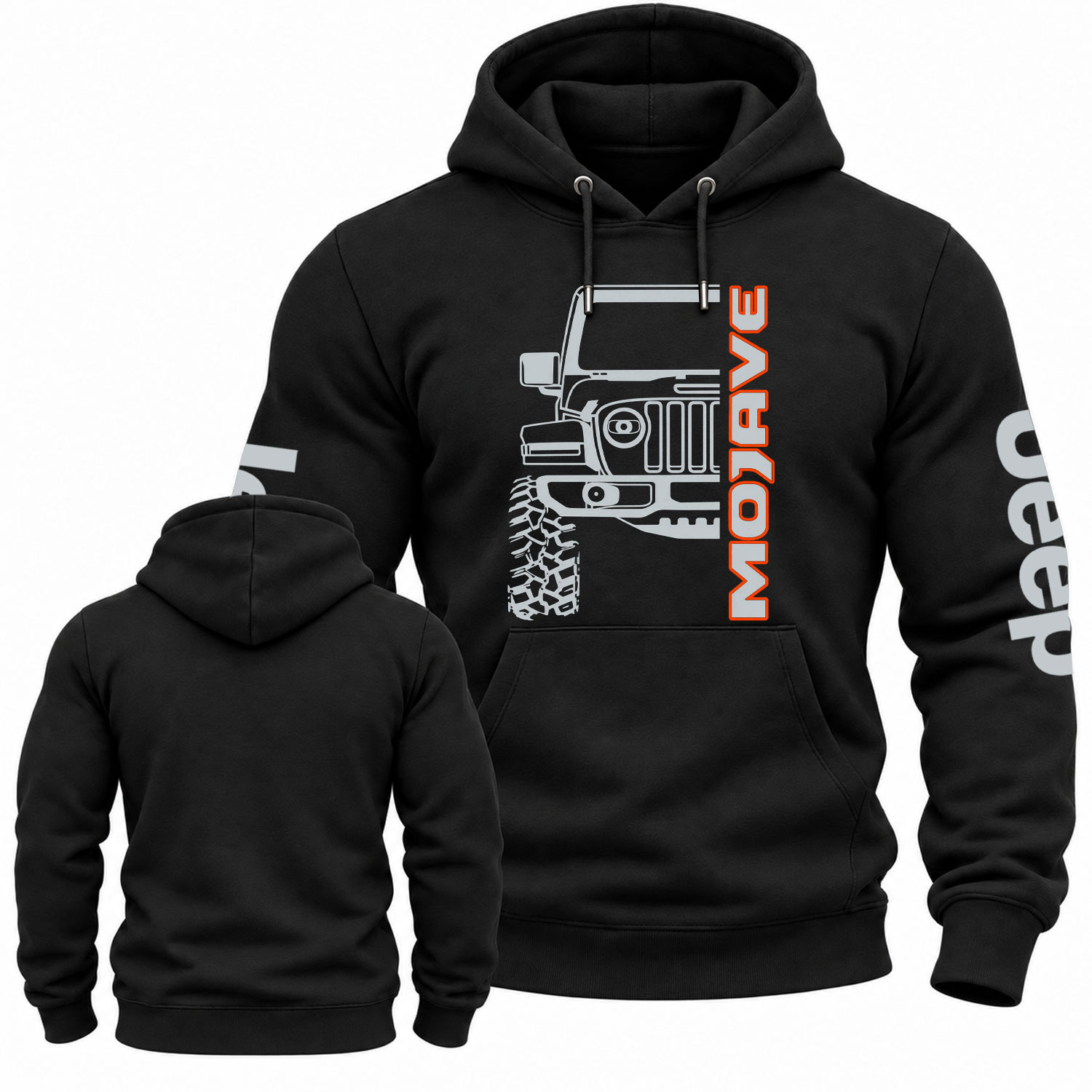 Jp Mojave Line Art Graphic Cotton Hoodie