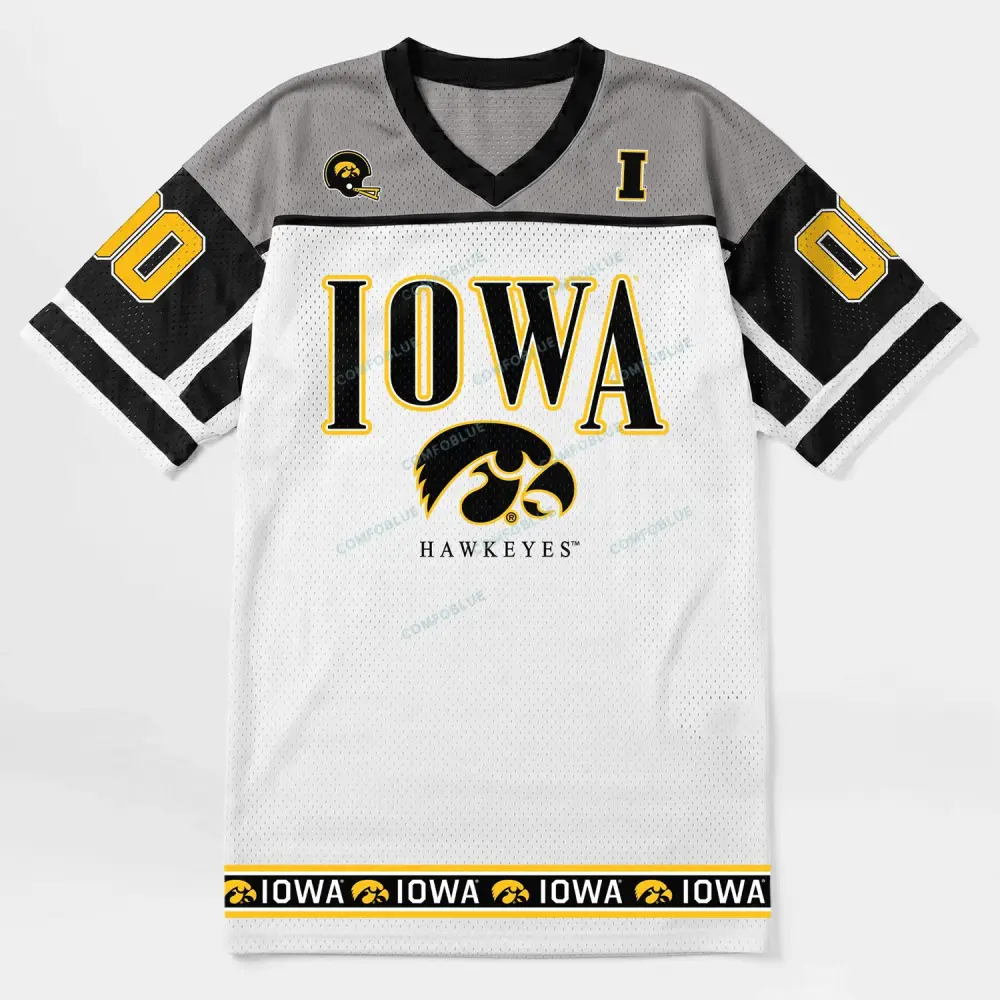Iowa Hawkeyes V-Neck Fashion Jersey Dress