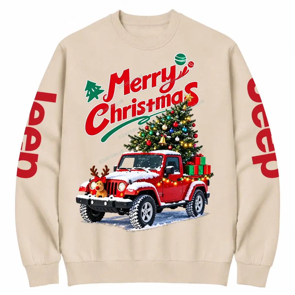 Merry Christmas Elk Gladiator Jp  Cotton Sweatshirt
