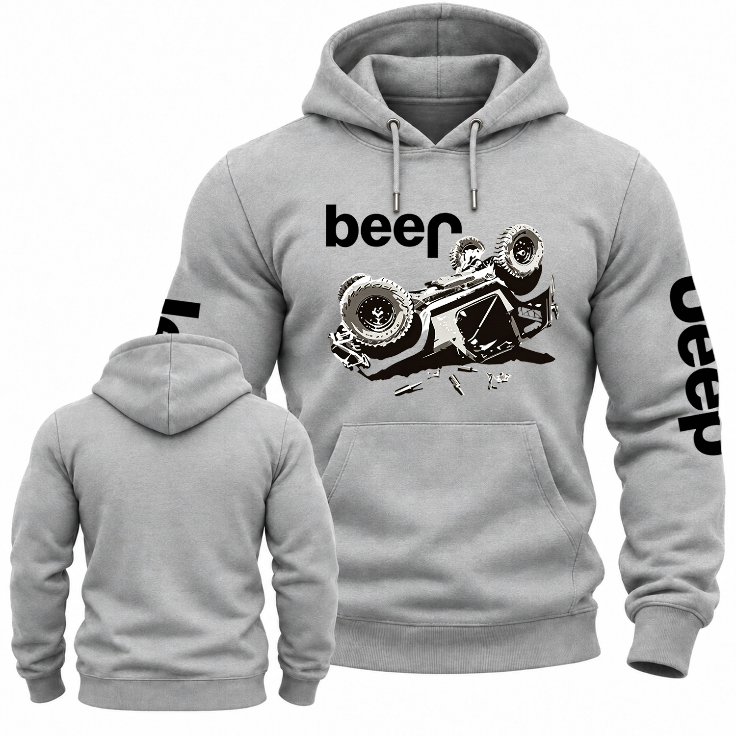 Funny Beer Overturn Jp Unisex Hoodie