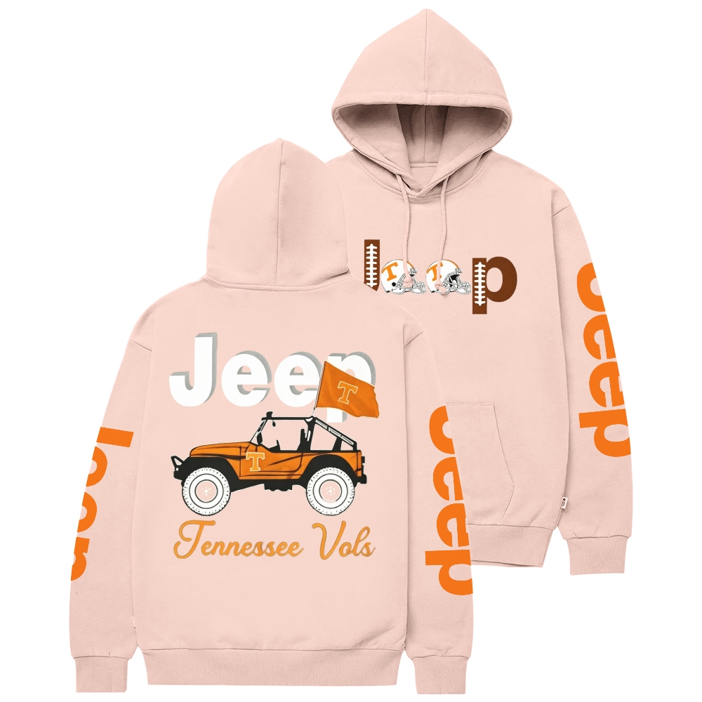 Jp Tennessee Football Flag  Unisex Casual Hoodie