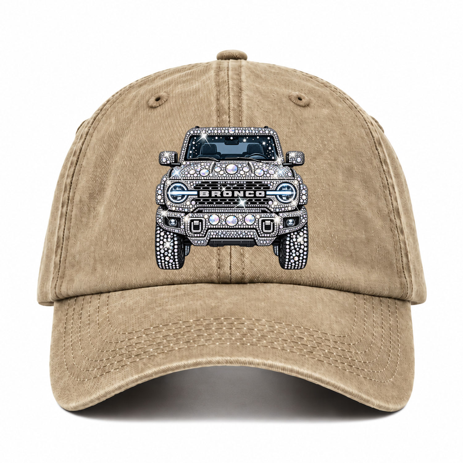 Bling Sparkle Rhinestone Bronco F0rd Baseball Cap