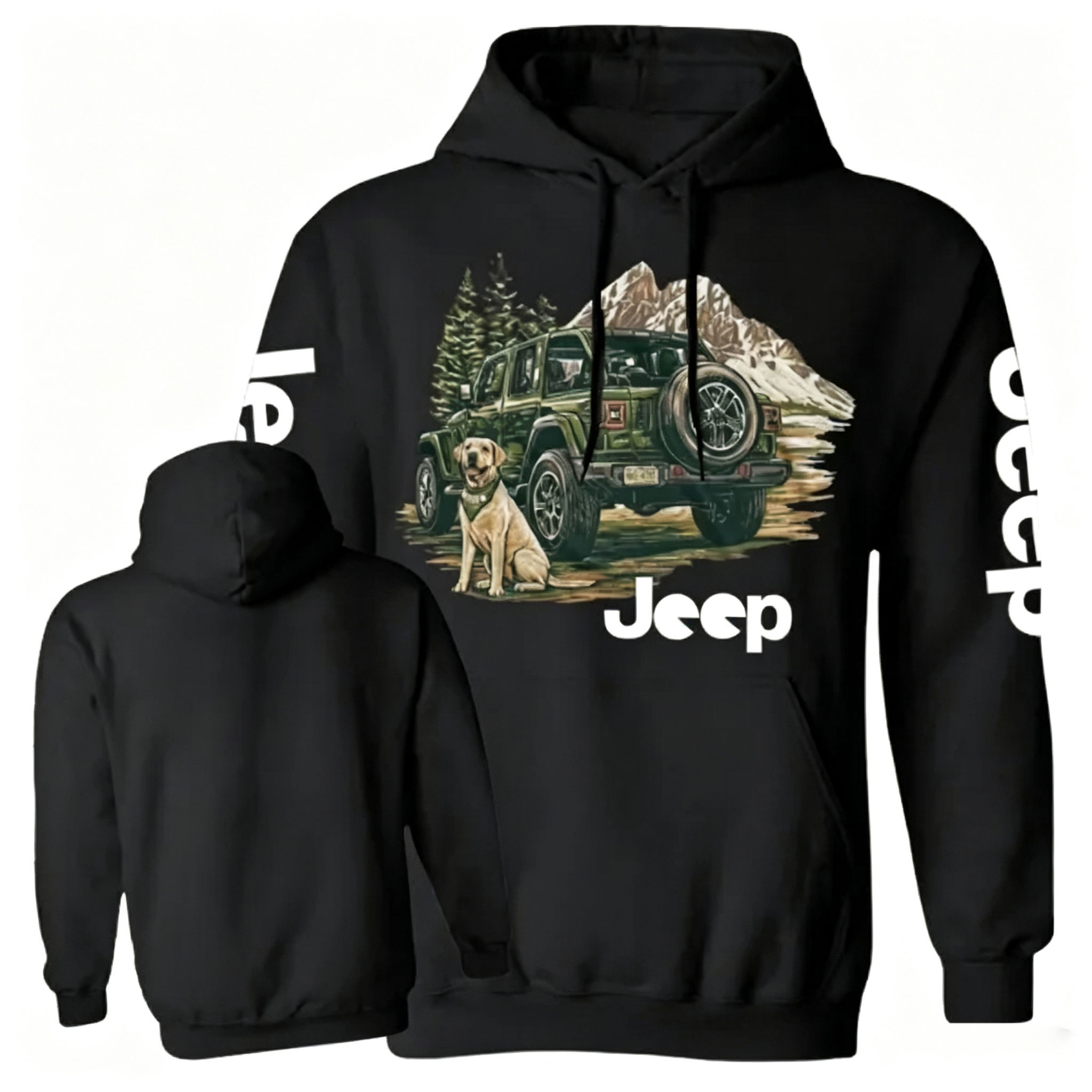 Mountain Dog Jp Unisex Casual Hoodie