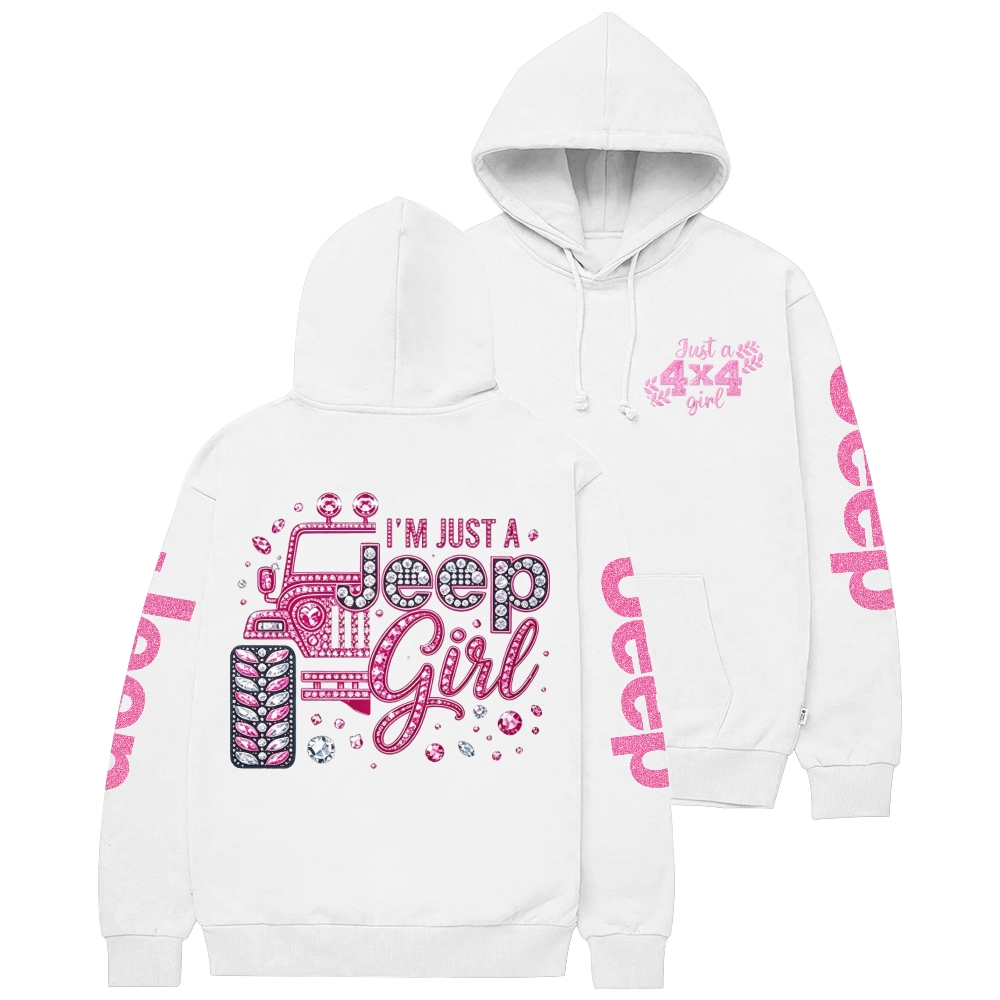 Rhinestone Pink Bling Jp Unisex Hoodie