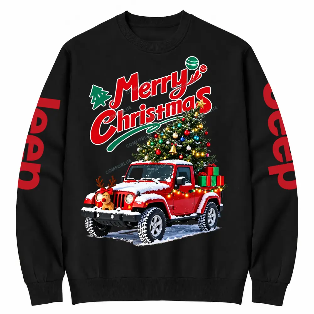 Merry Christmas Elk Gladiator Jp  Cotton Sweatshirt