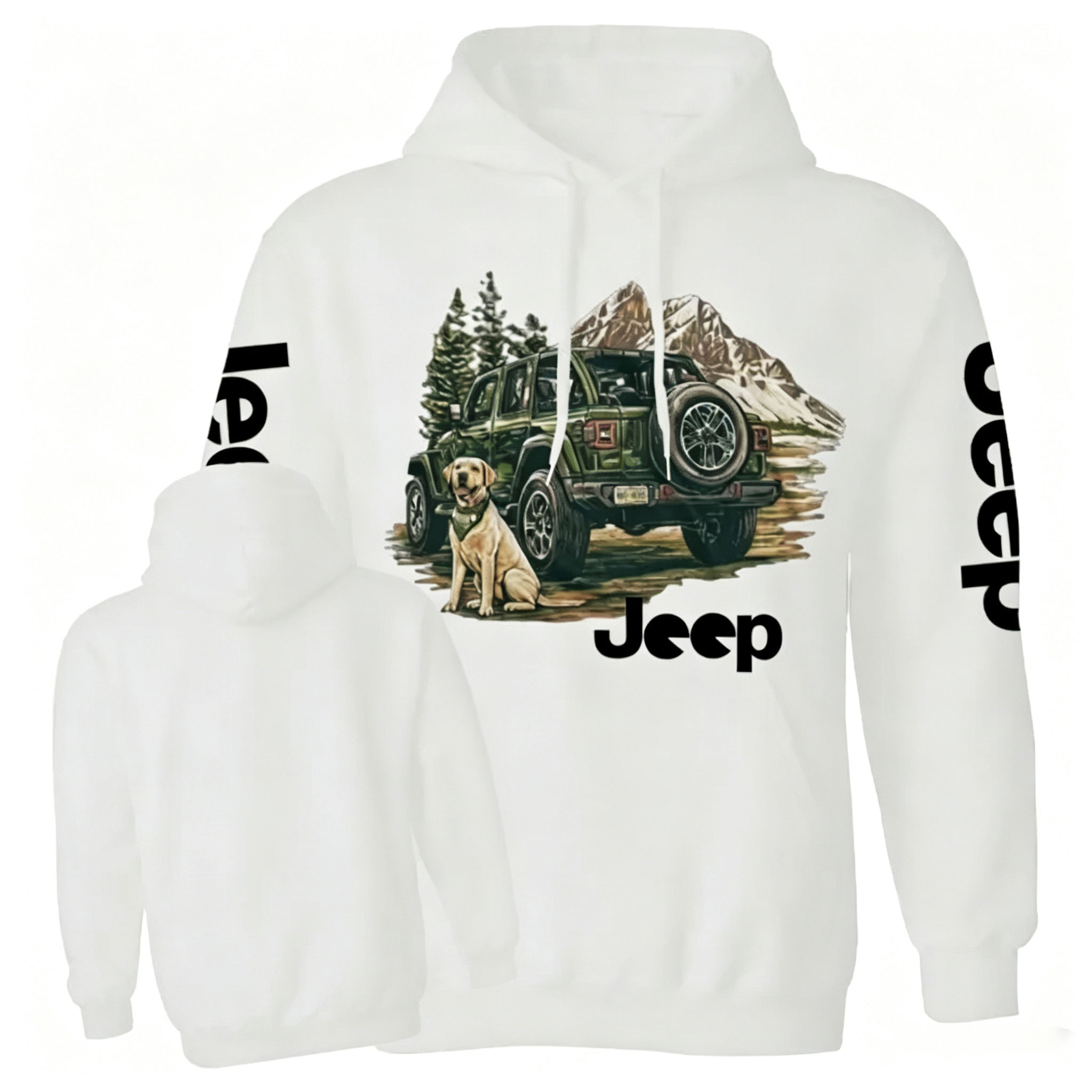 Mountain Dog Jp Unisex Casual Hoodie