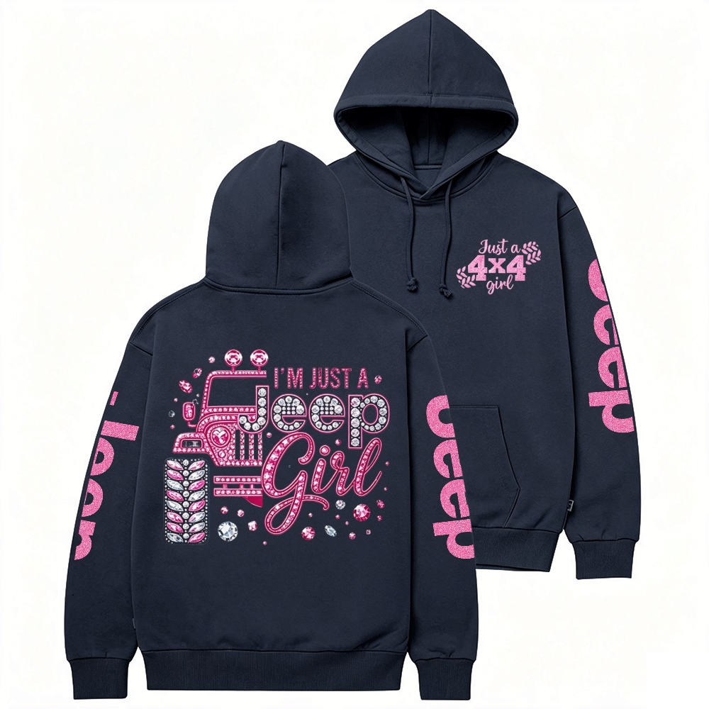 Rhinestone Pink Bling Jp Unisex Hoodie