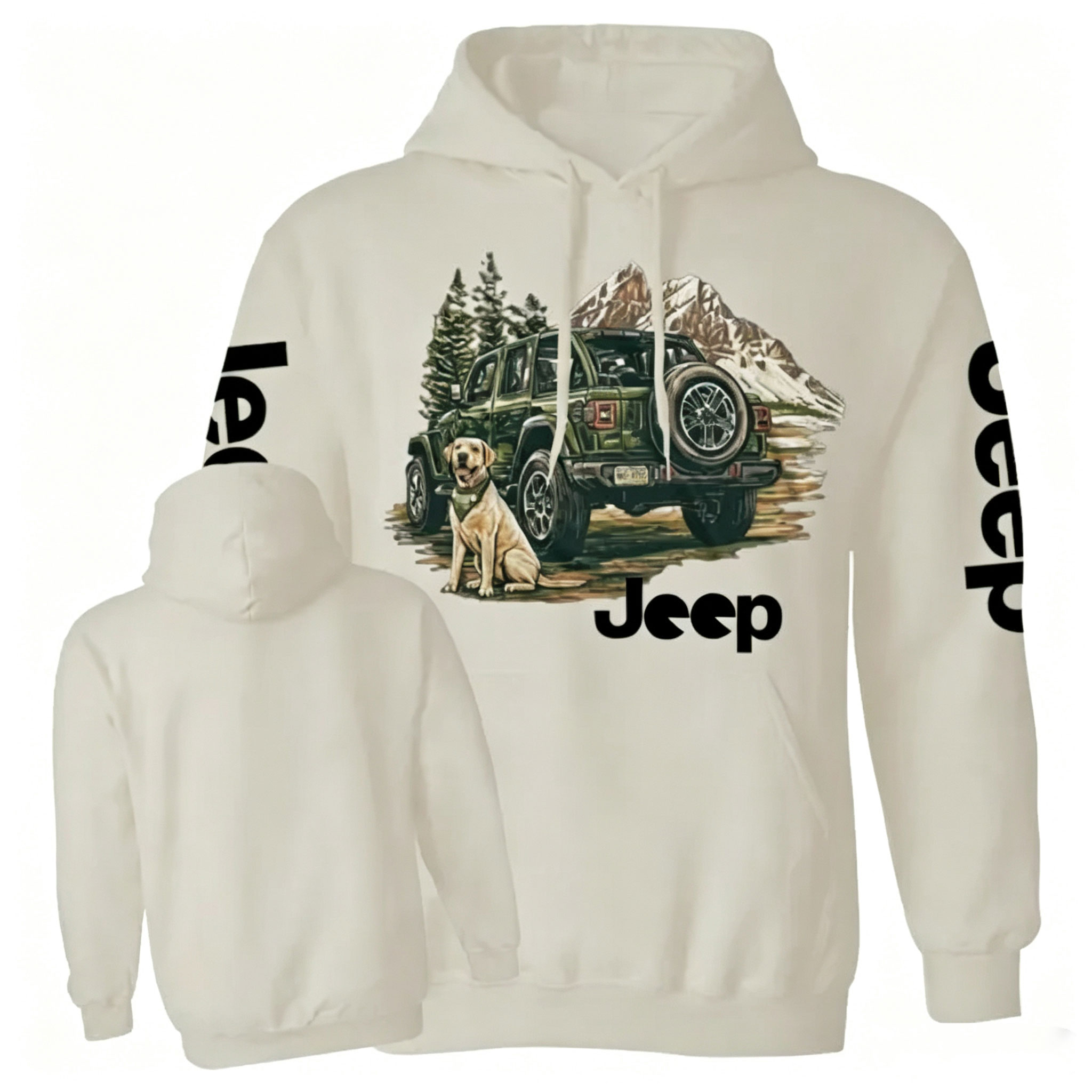 Mountain Dog Jp Unisex Casual Hoodie