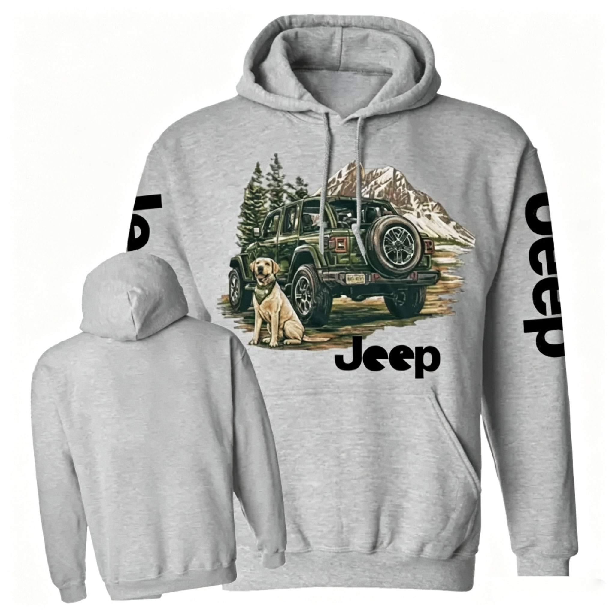 Mountain Dog Jp Unisex Casual Hoodie