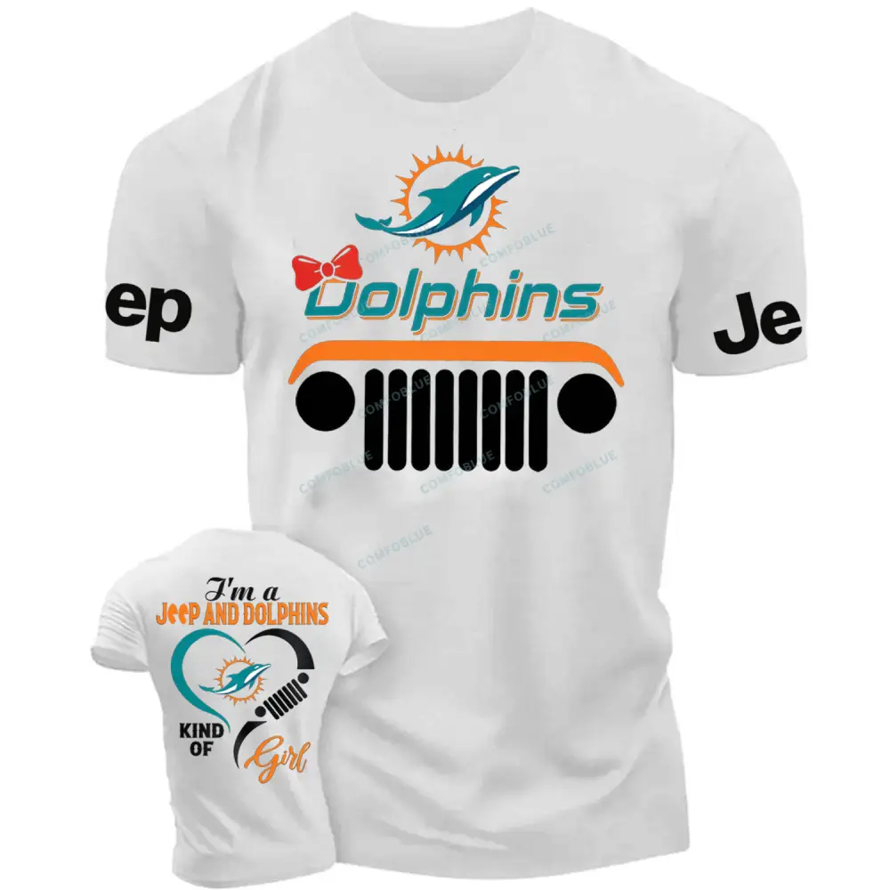 Miami Dolphins I’m a Jp and Cowboys girl Cotton T-shirt