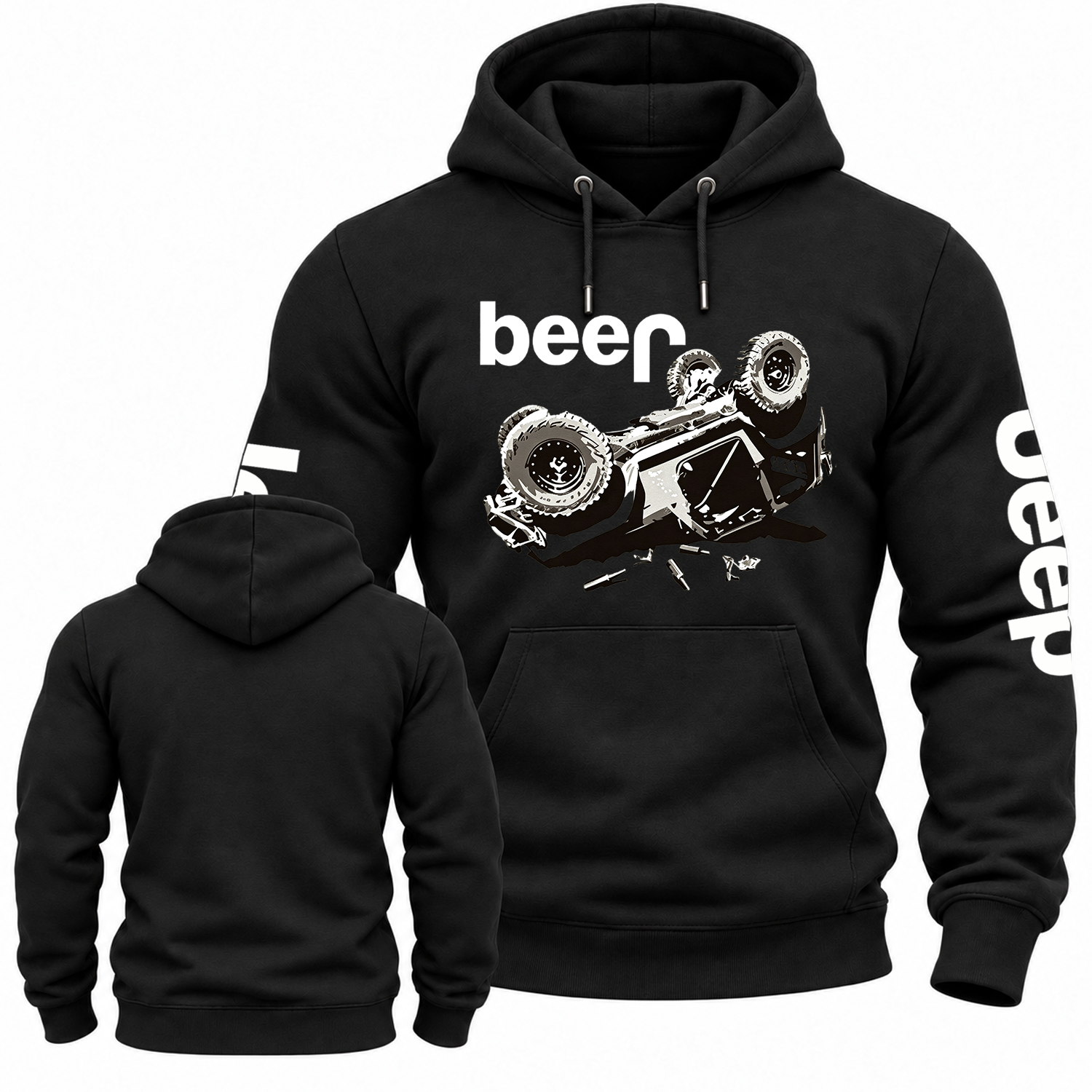 Funny Beer Overturn Jp Unisex Hoodie