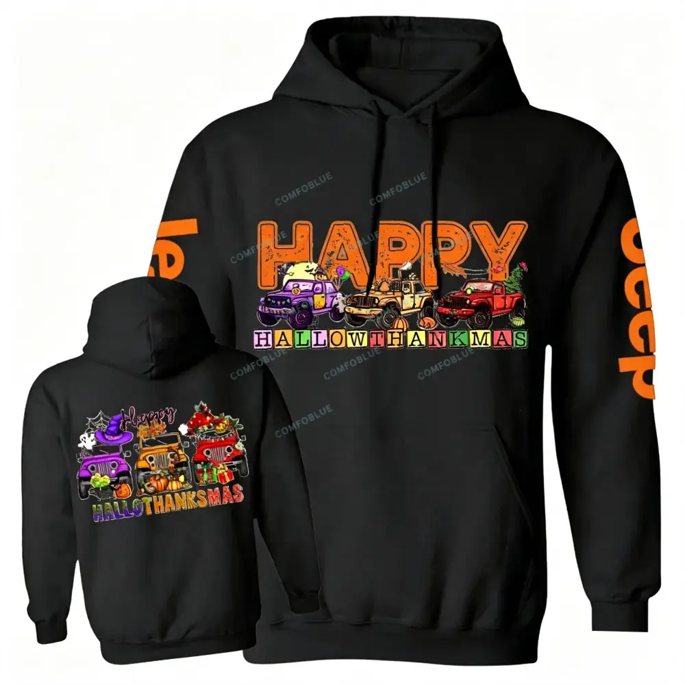 Happy Hallothanksmas Car Jp Unisex Hoodie