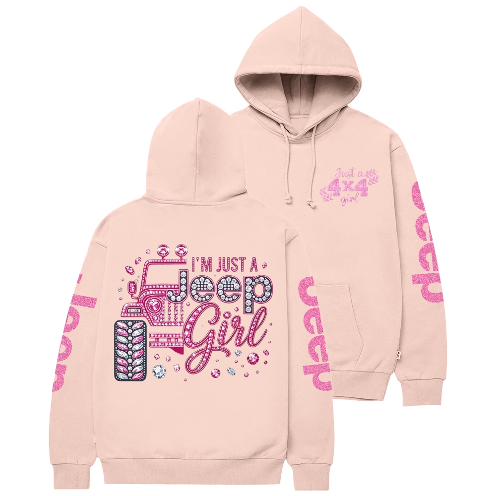 Rhinestone Pink Bling Jp Unisex Hoodie