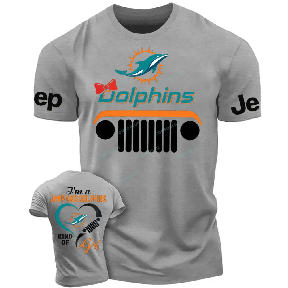 Miami Dolphins I’m a Jp and Cowboys girl Cotton T-shirt