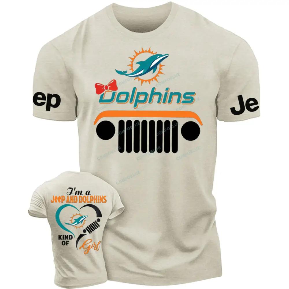 Miami Dolphins I’m a Jp and Cowboys girl Cotton T-shirt