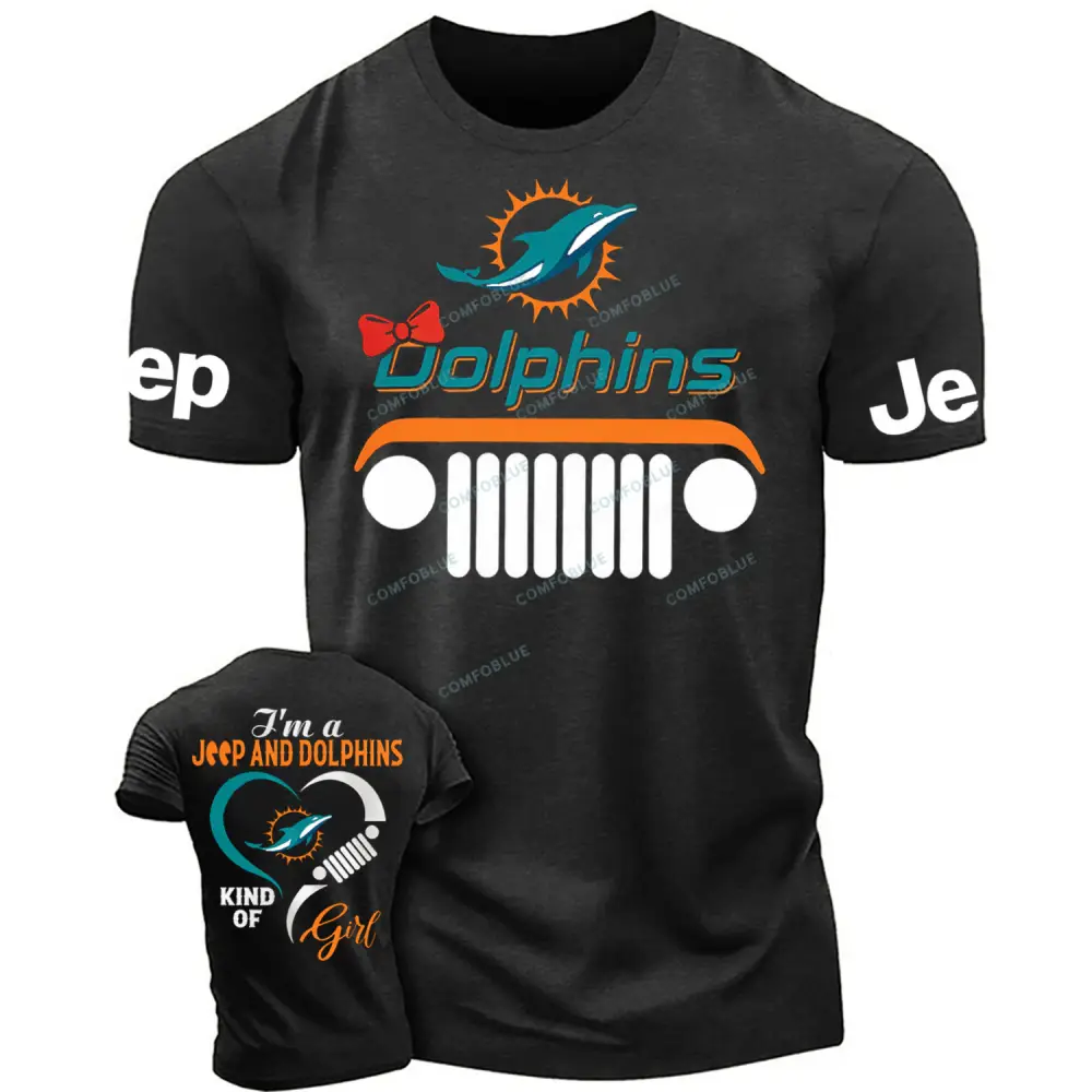 Miami Dolphins I’m a Jp and Cowboys girl Cotton T-shirt