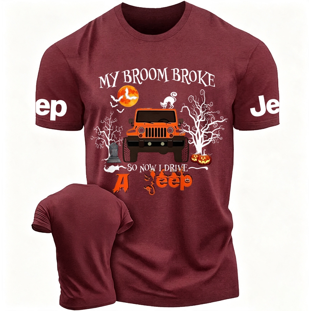 My Broom Broke So Now I Drive A Jp Halloween Jp Unisex T-shirt