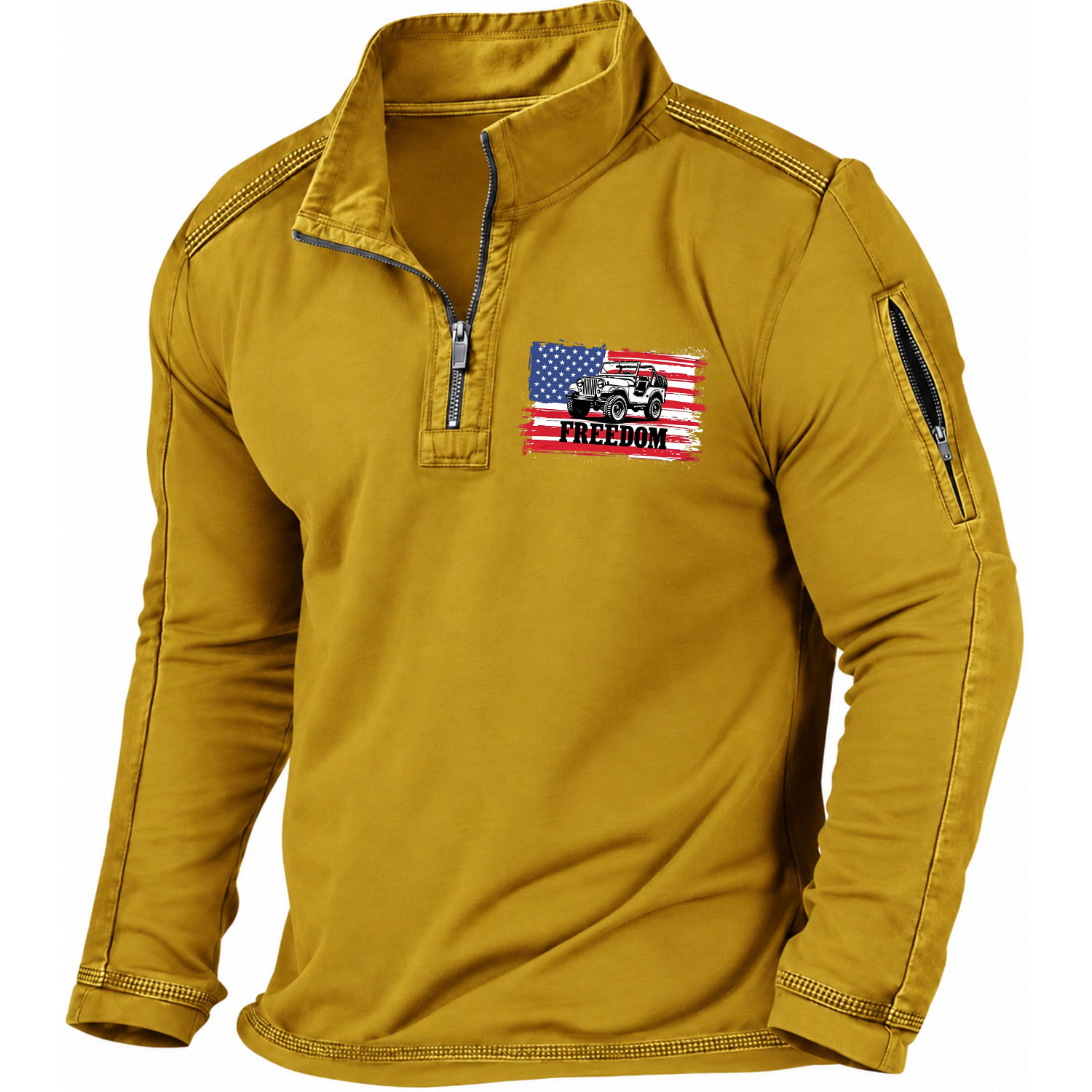 American Freedom Flag Spirit Quarter-Zip Sweatshirt