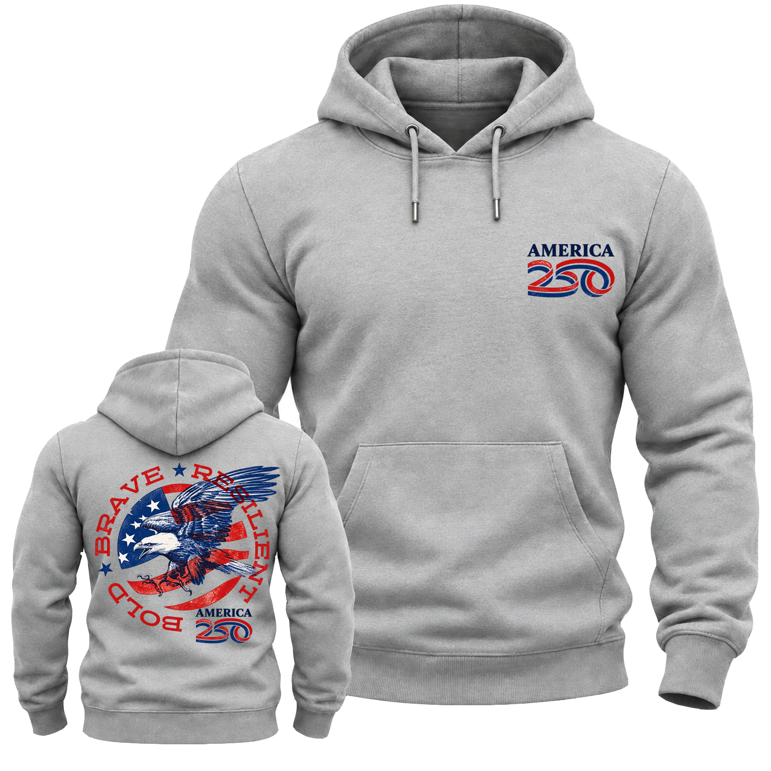 America 250 Brave Eagle Cotton Hoodie