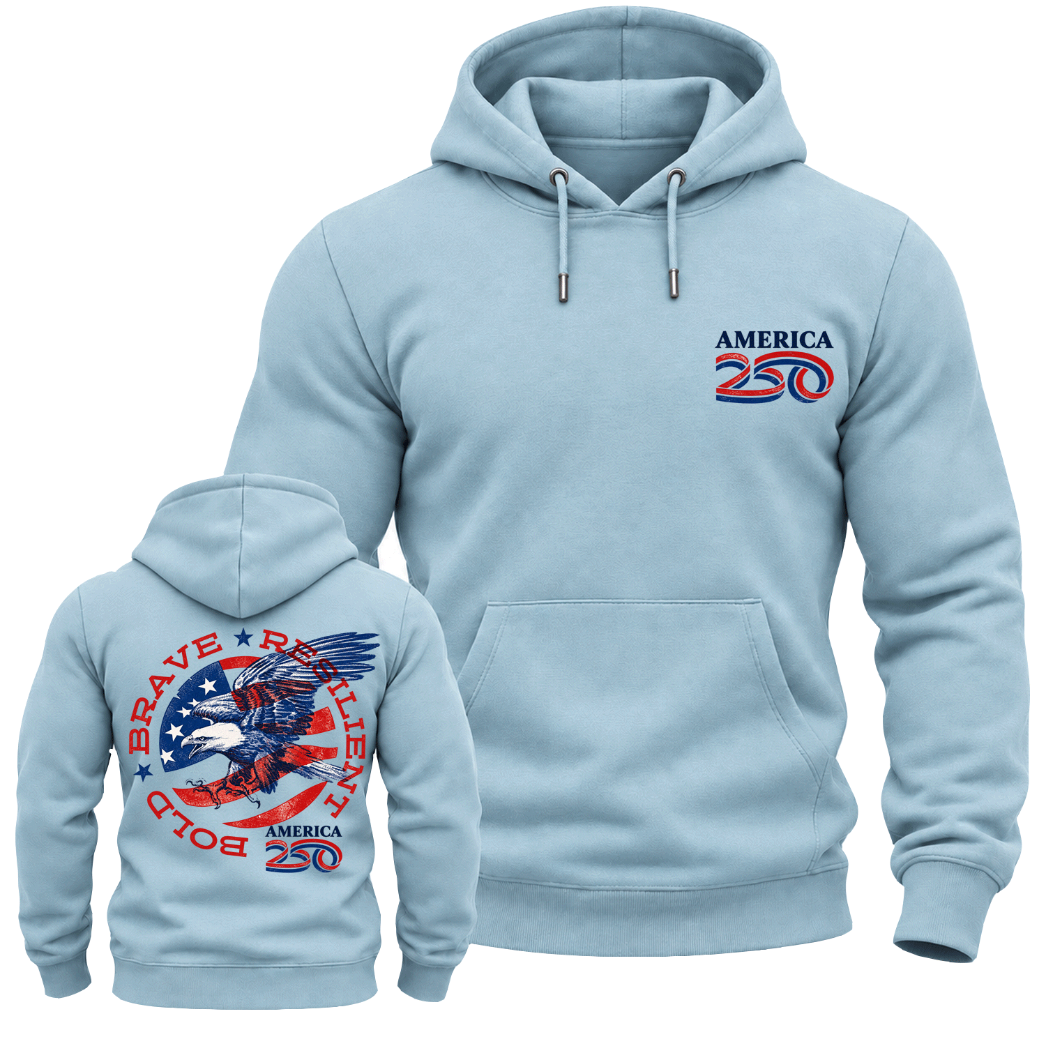 America 250 Brave Eagle Cotton Hoodie