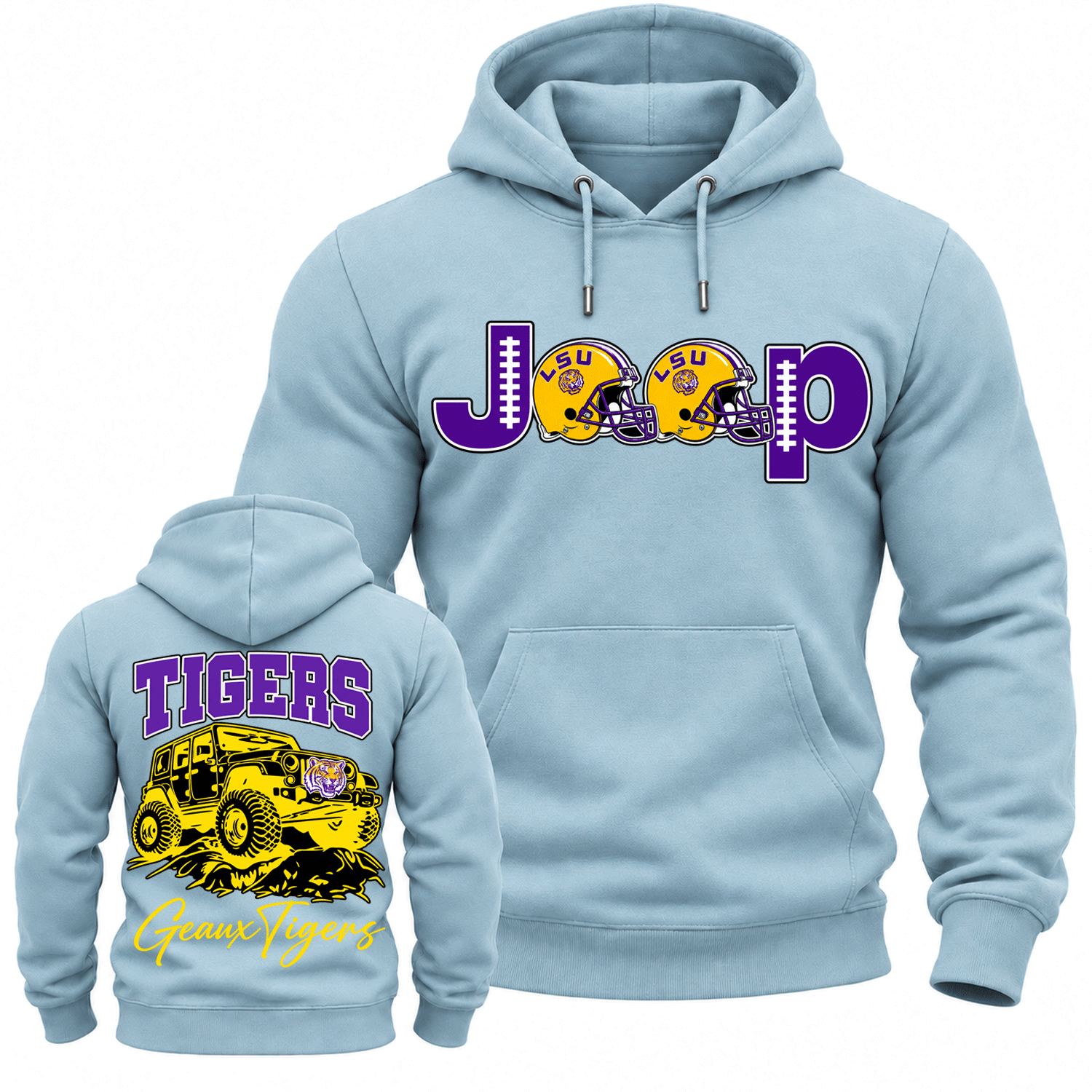LSU Tigers x Jp Fans Geaux Tigers Cotton Hoodie
