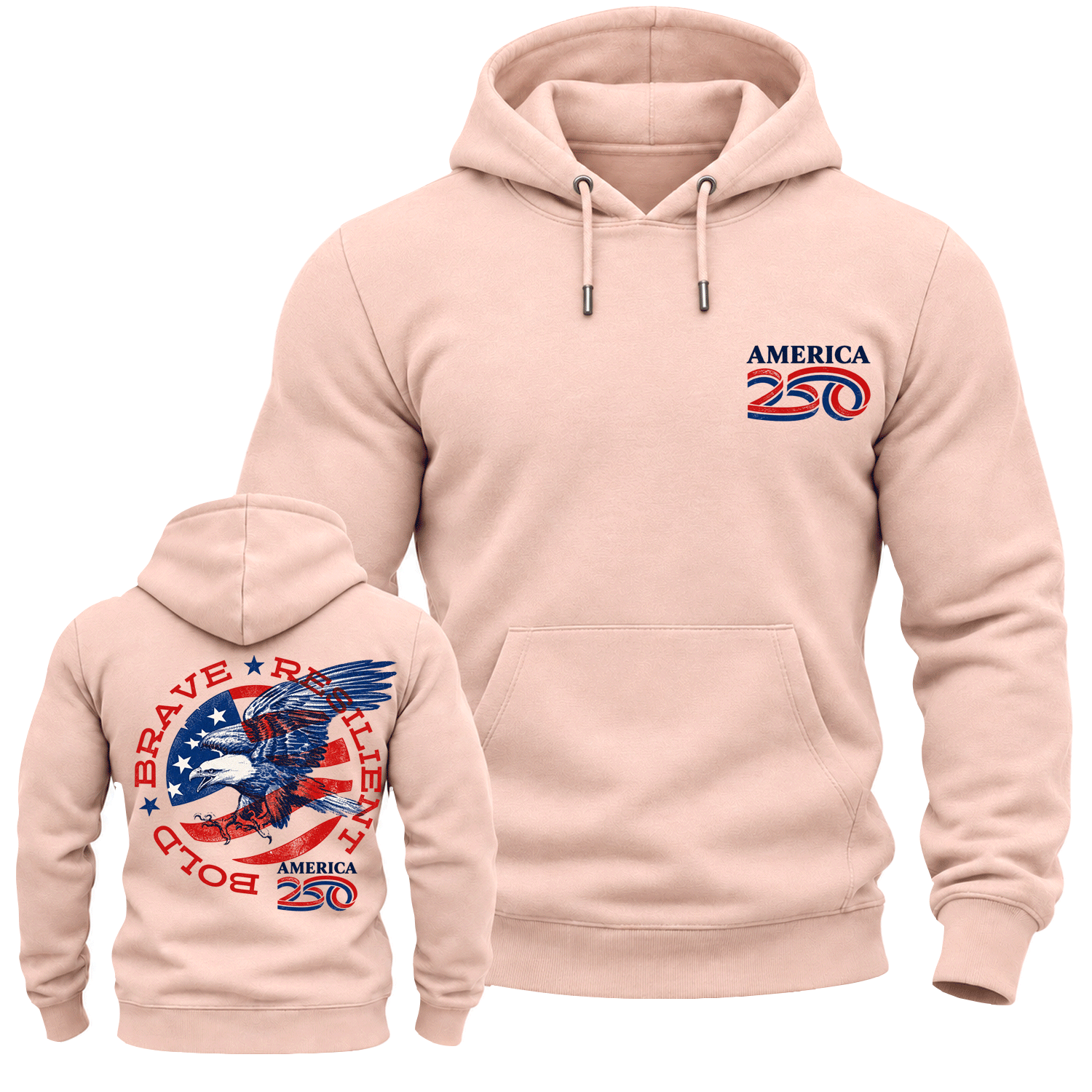 America 250 Brave Eagle Cotton Hoodie