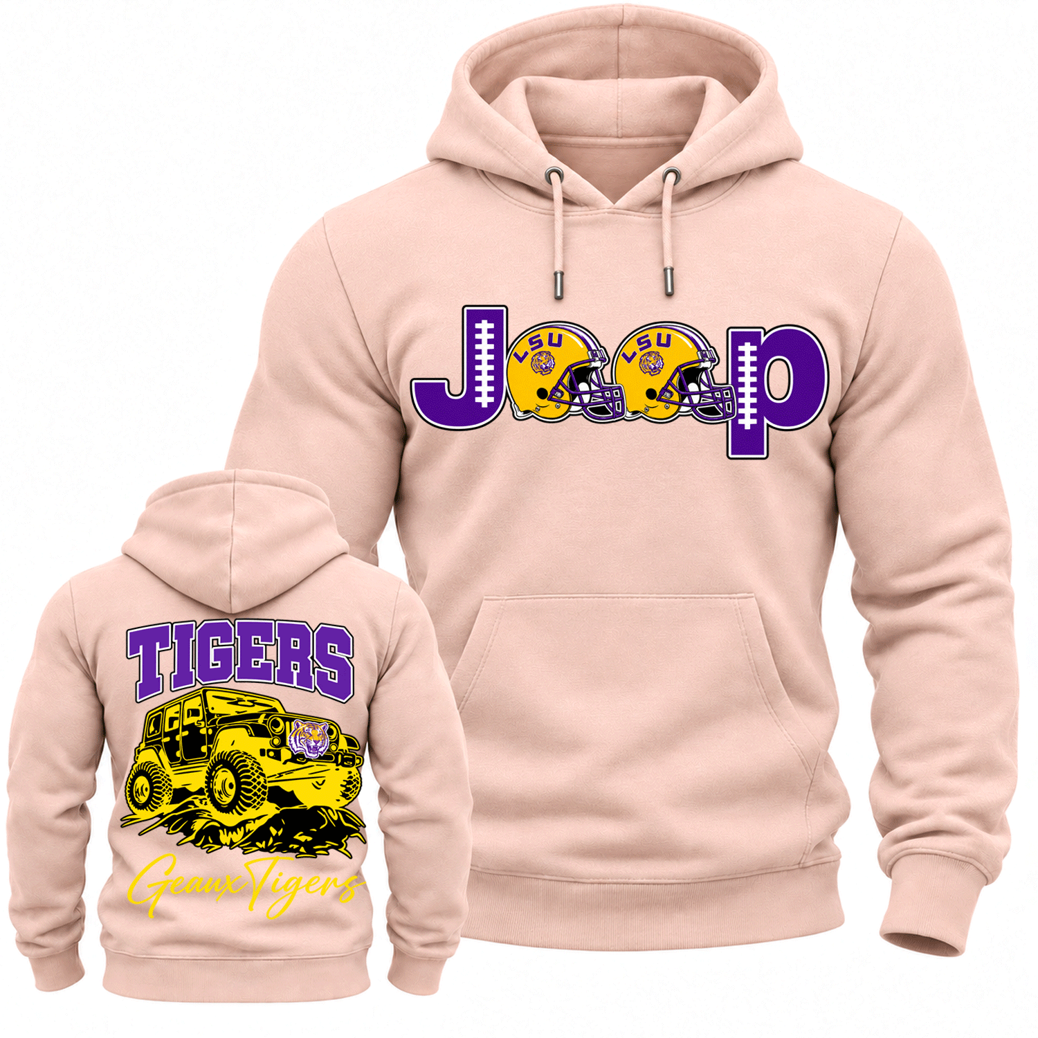 LSU Tigers x Jp Fans Geaux Tigers Cotton Hoodie