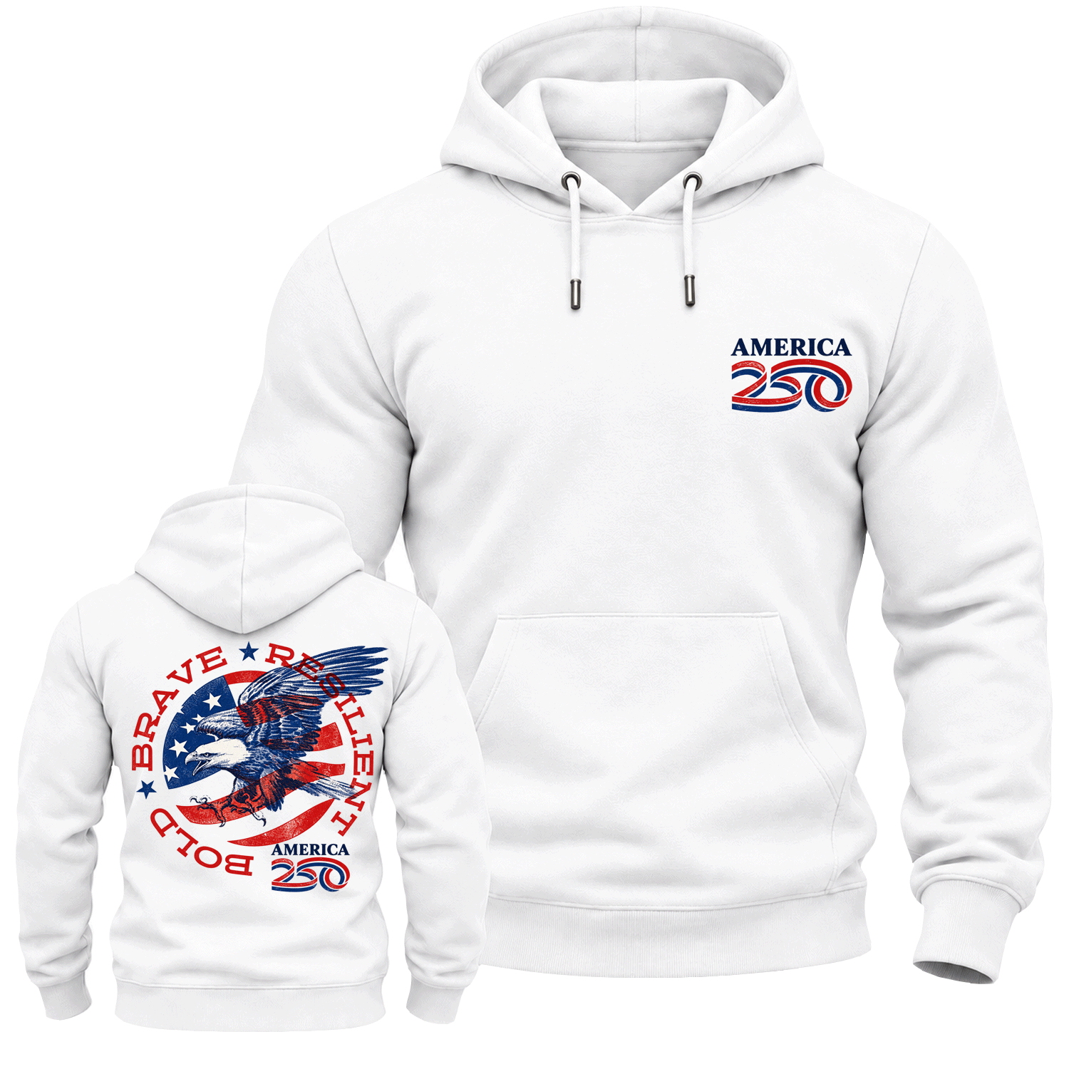 America 250 Brave Eagle Cotton Hoodie