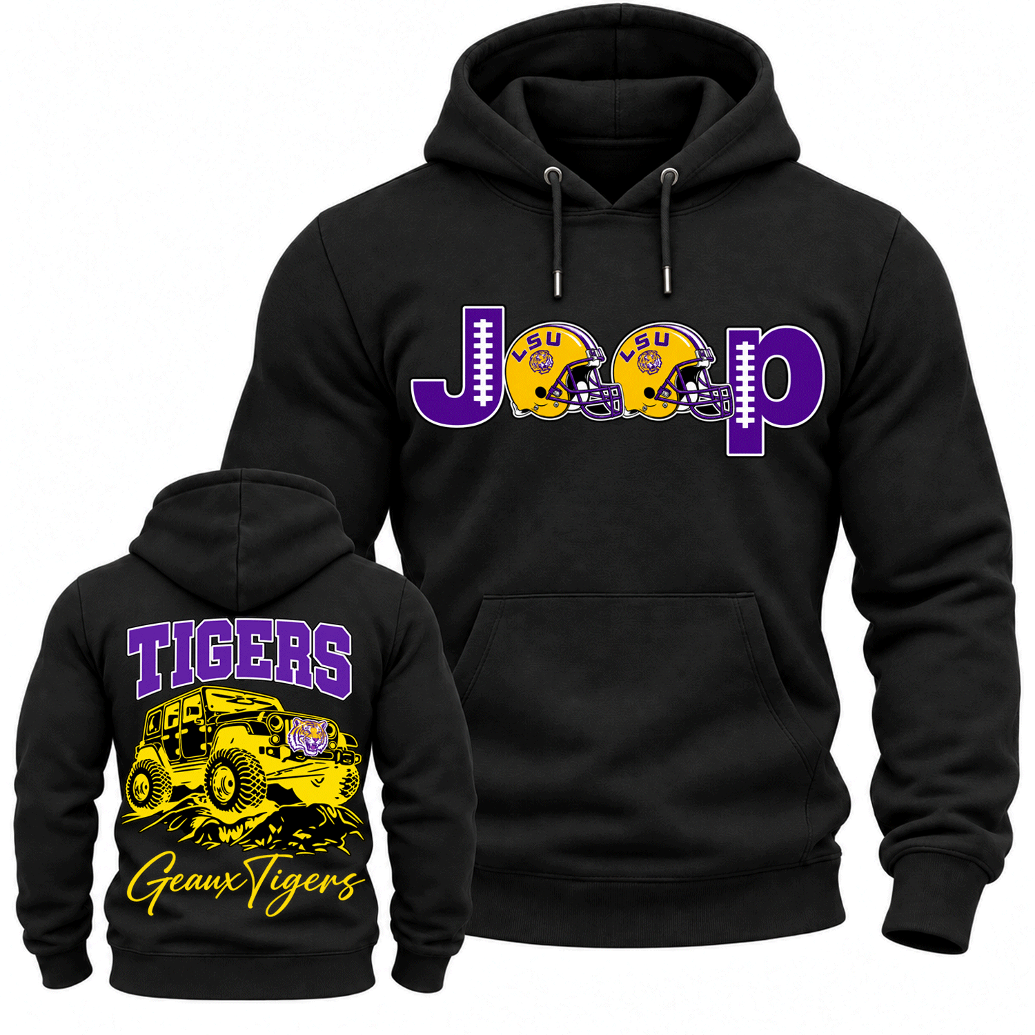 LSU Tigers x Jp Fans Geaux Tigers Cotton Hoodie