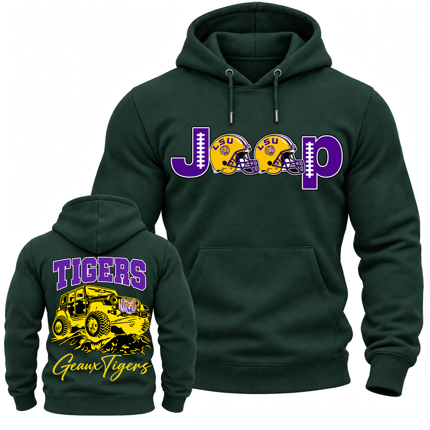 LSU Tigers x Jp Fans Geaux Tigers Cotton Hoodie
