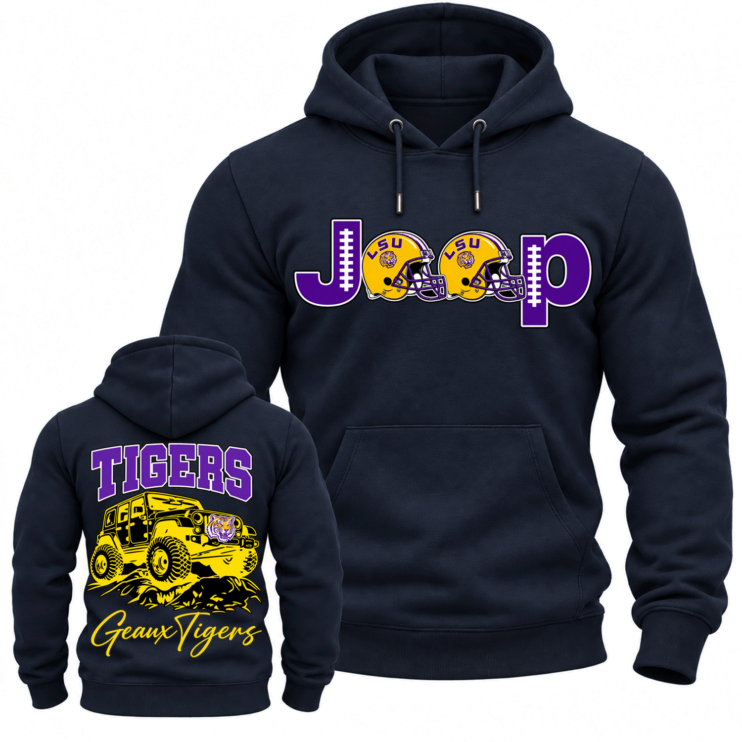 LSU Tigers x Jp Fans Geaux Tigers Cotton Hoodie