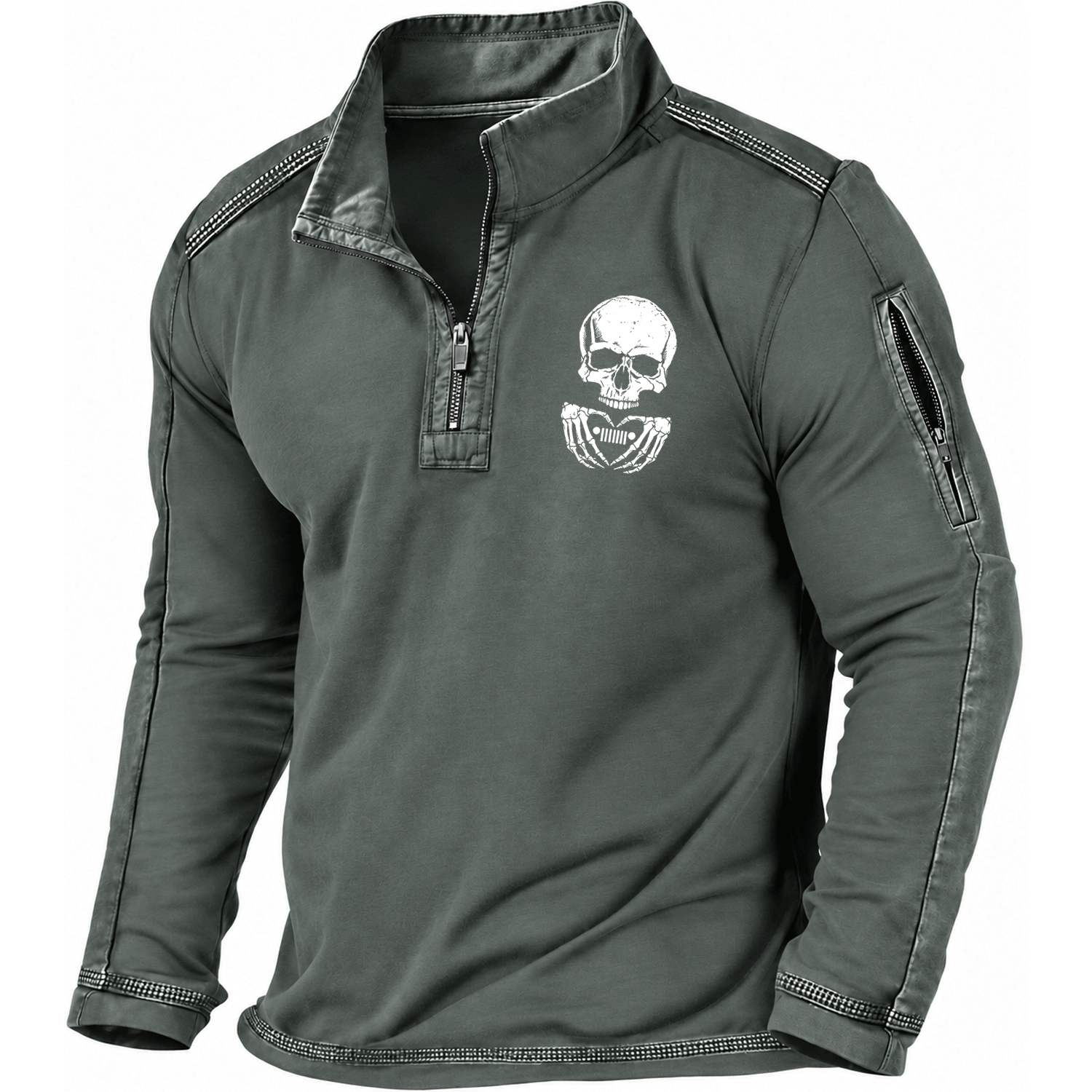 Skull Love Jp Quarter-Zip Sweatshirt
