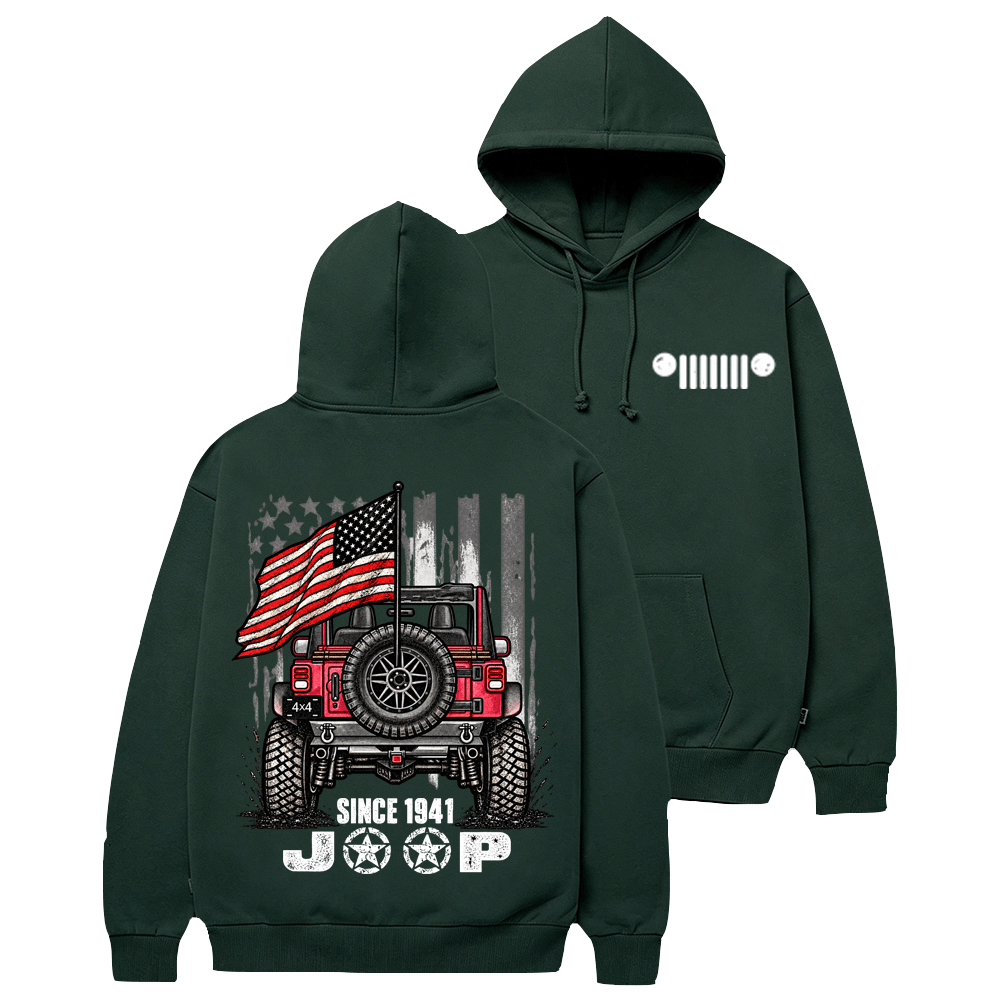 Since 1941 American Flag Jp Cotton Hoodie Cotton Hoodie