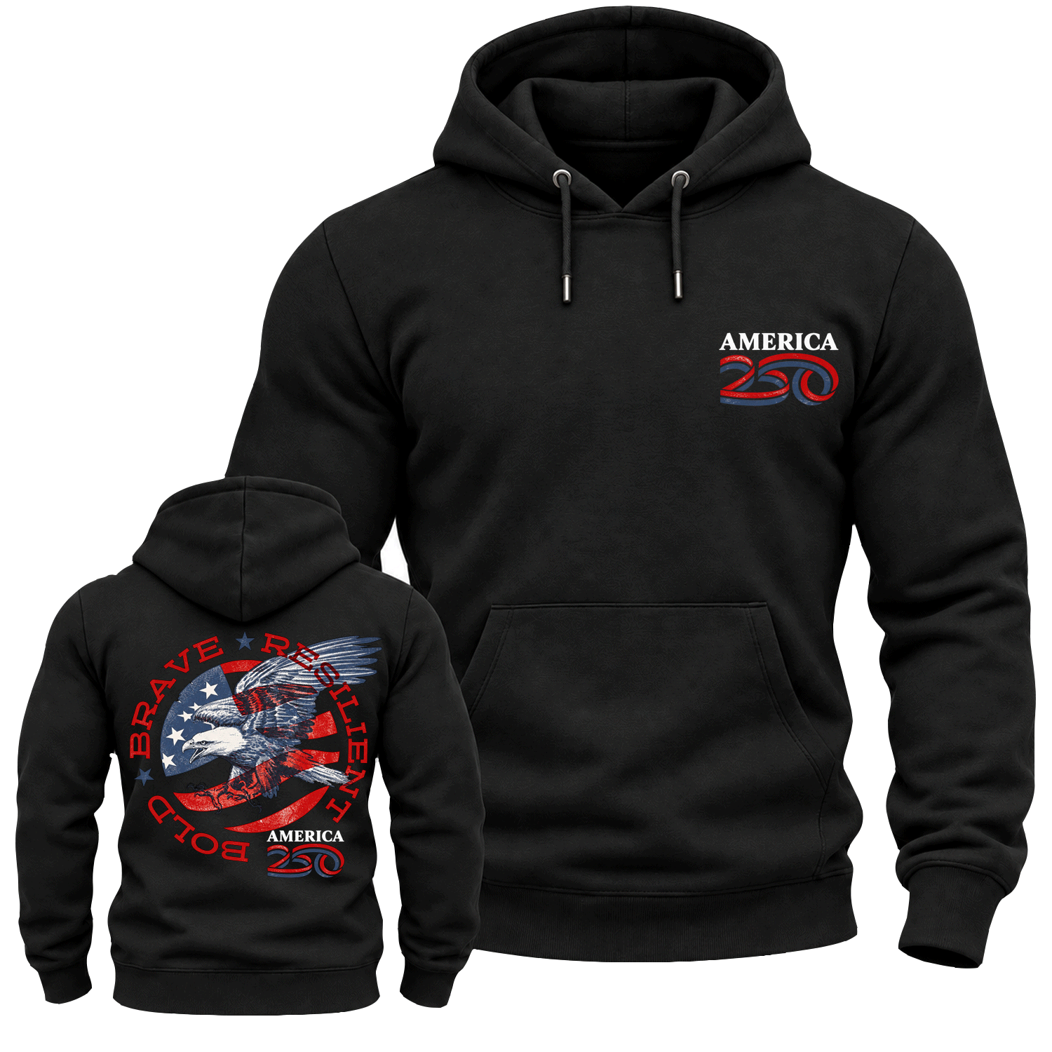 America 250 Brave Eagle Cotton Hoodie