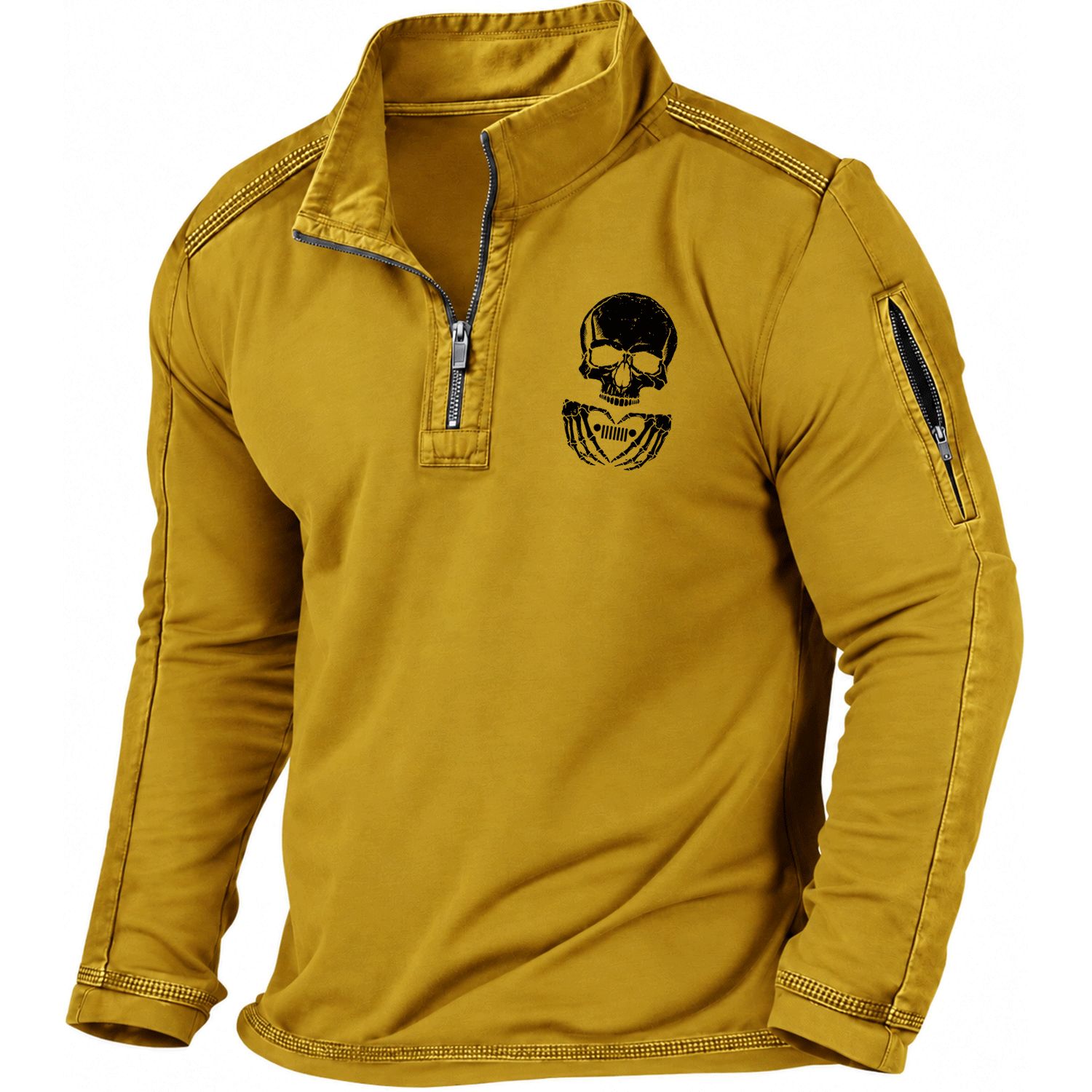 Skull Love Jp Quarter-Zip Sweatshirt