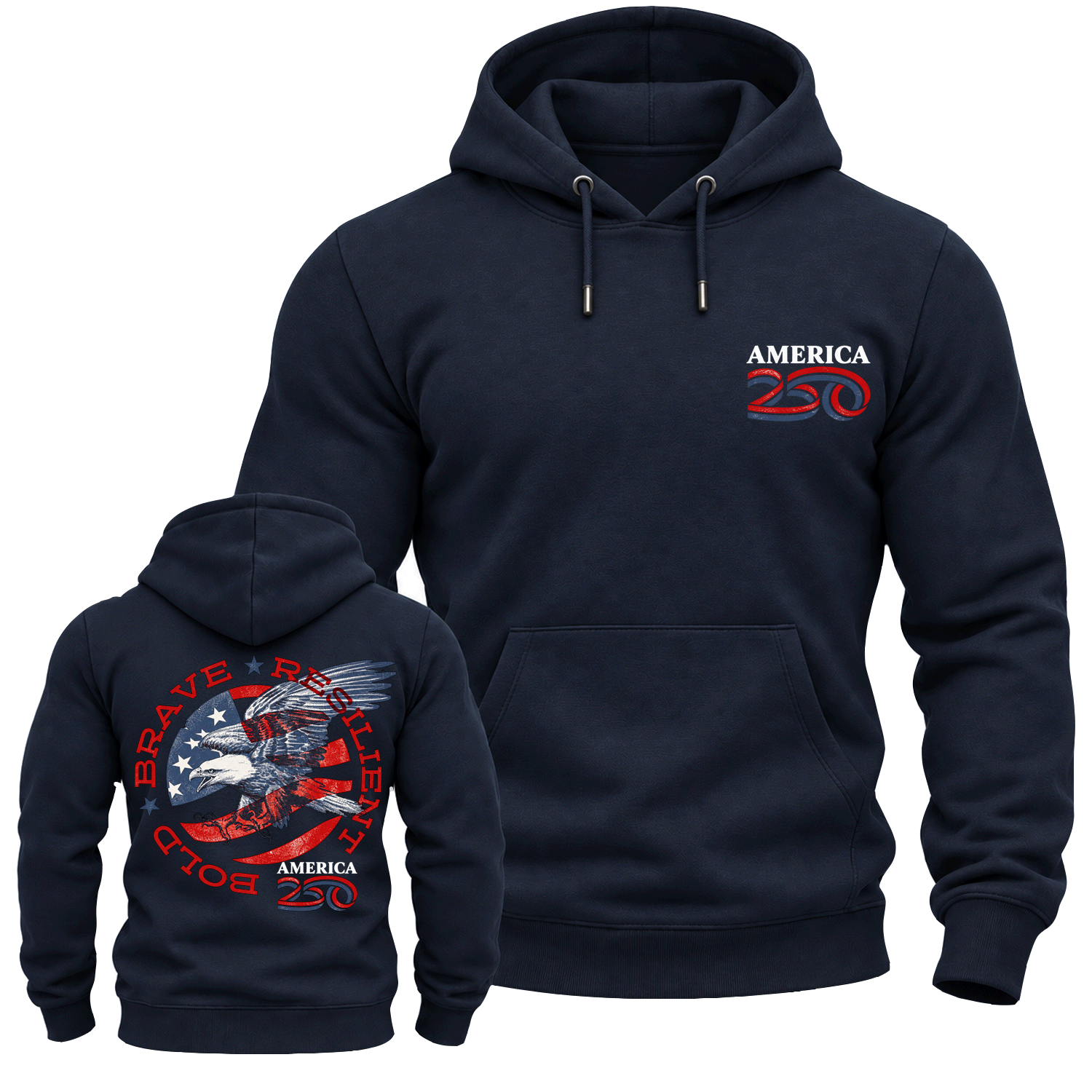 America 250 Brave Eagle Cotton Hoodie