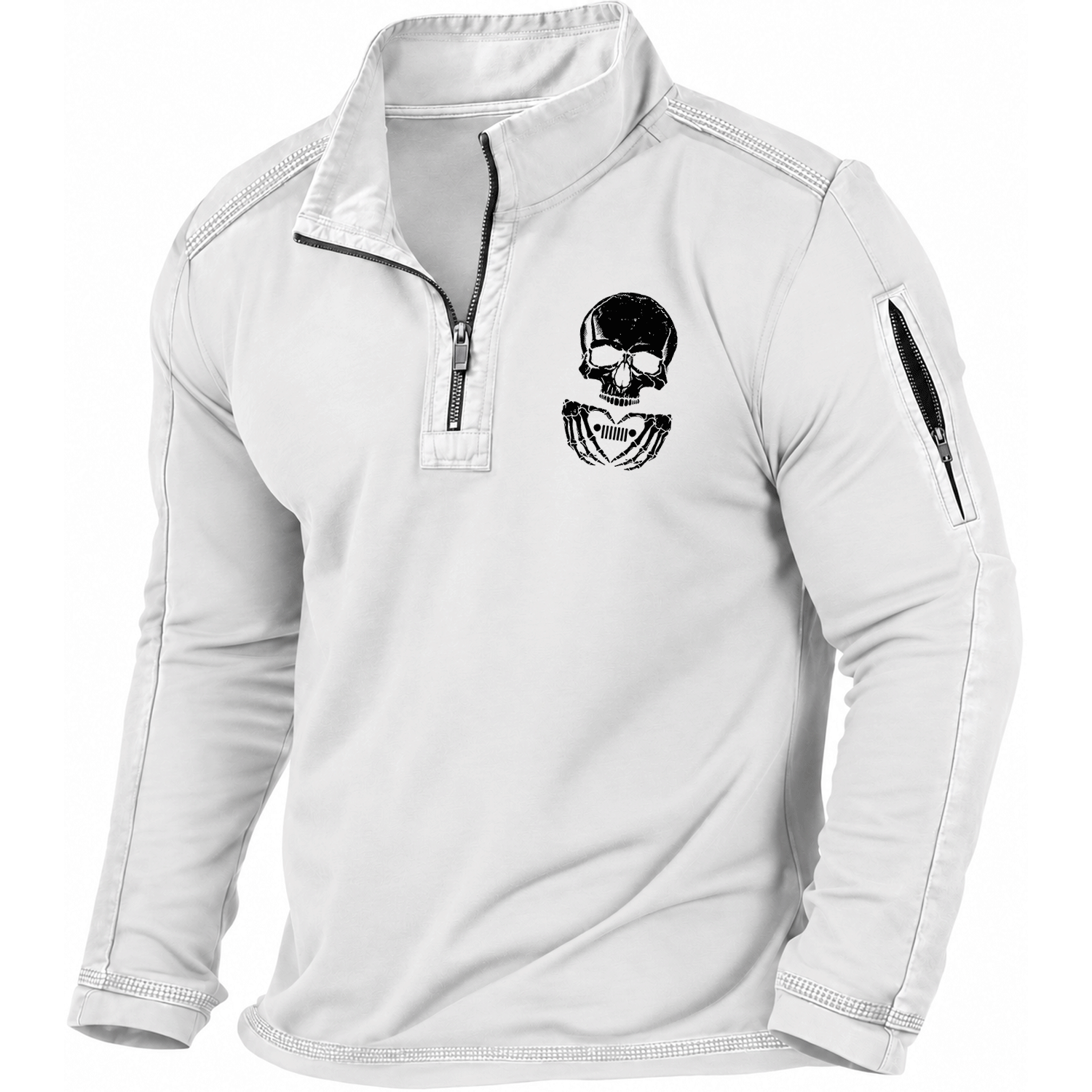 Skull Love Jp Quarter-Zip Sweatshirt