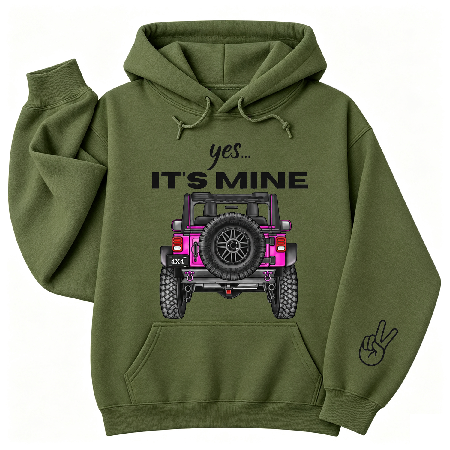 Yes It's Mine 4x4 Offroad Unique Mud Club Unisex Casual Hoodie