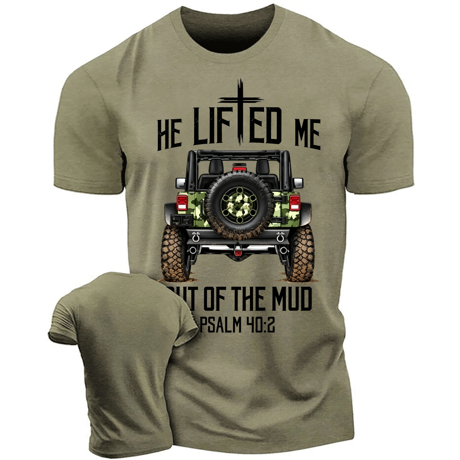 Christian "Lifted" Out Of The Mud 4x4 Truck Offroad Unisex T-shirt