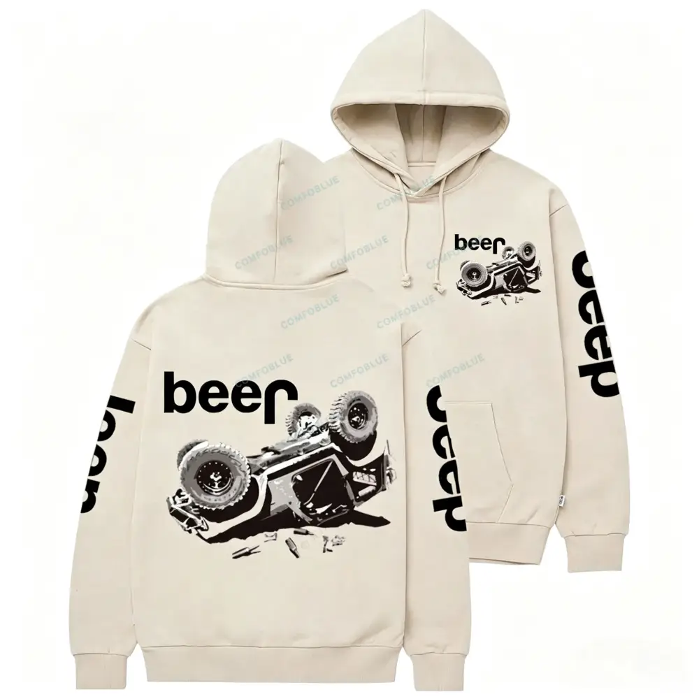 Funny Beer Overturn Casual Hoodie