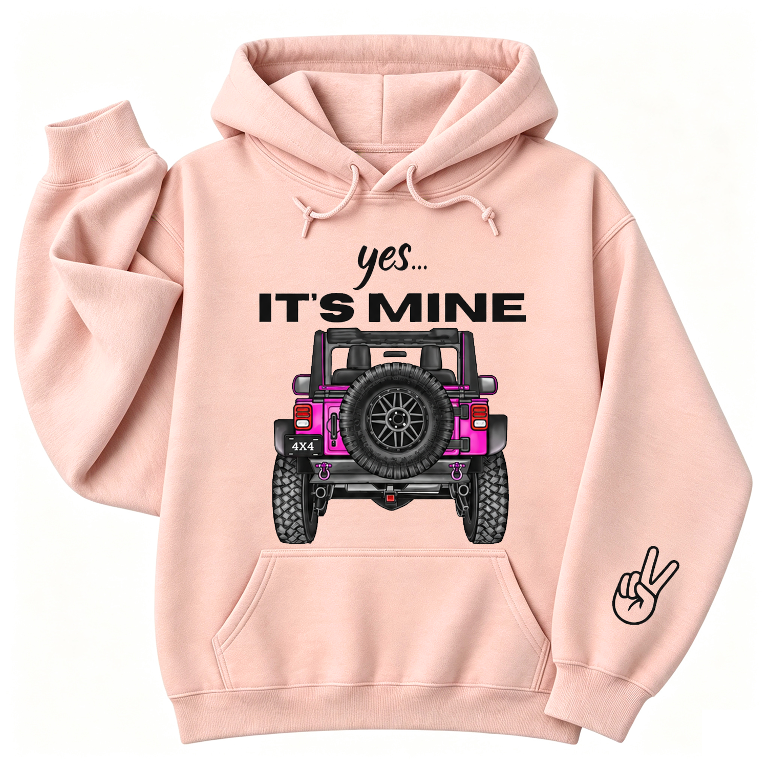 Yes It's Mine 4x4 Offroad Unique Mud Club Unisex Casual Hoodie