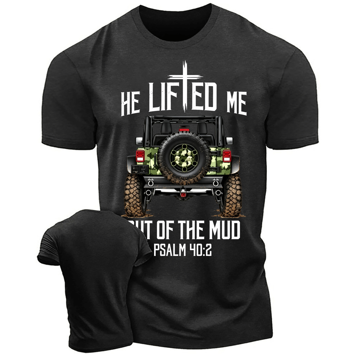 Christian "Lifted" Out Of The Mud 4x4 Truck Offroad Unisex T-shirt