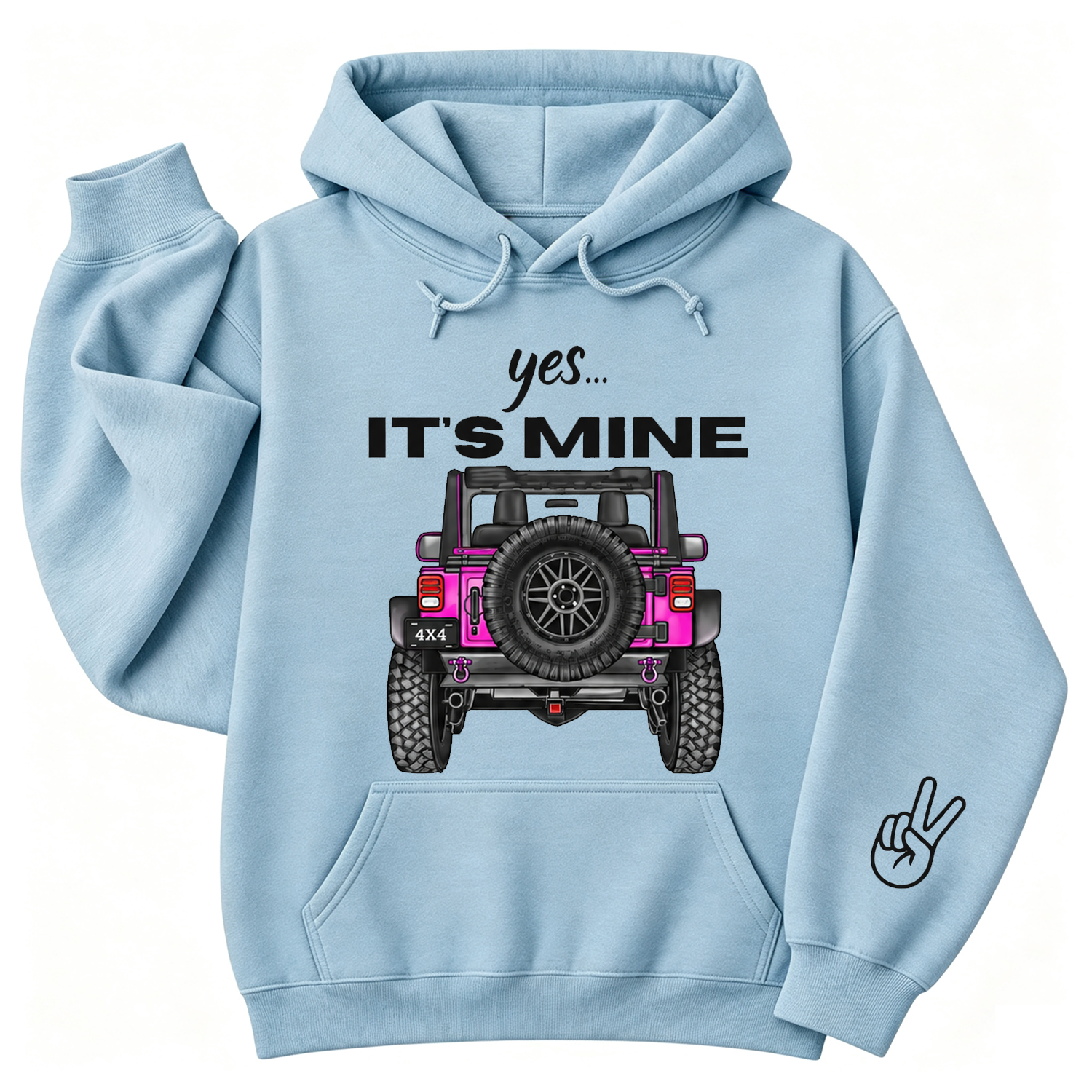 Yes It's Mine 4x4 Offroad Unique Mud Club Unisex Casual Hoodie