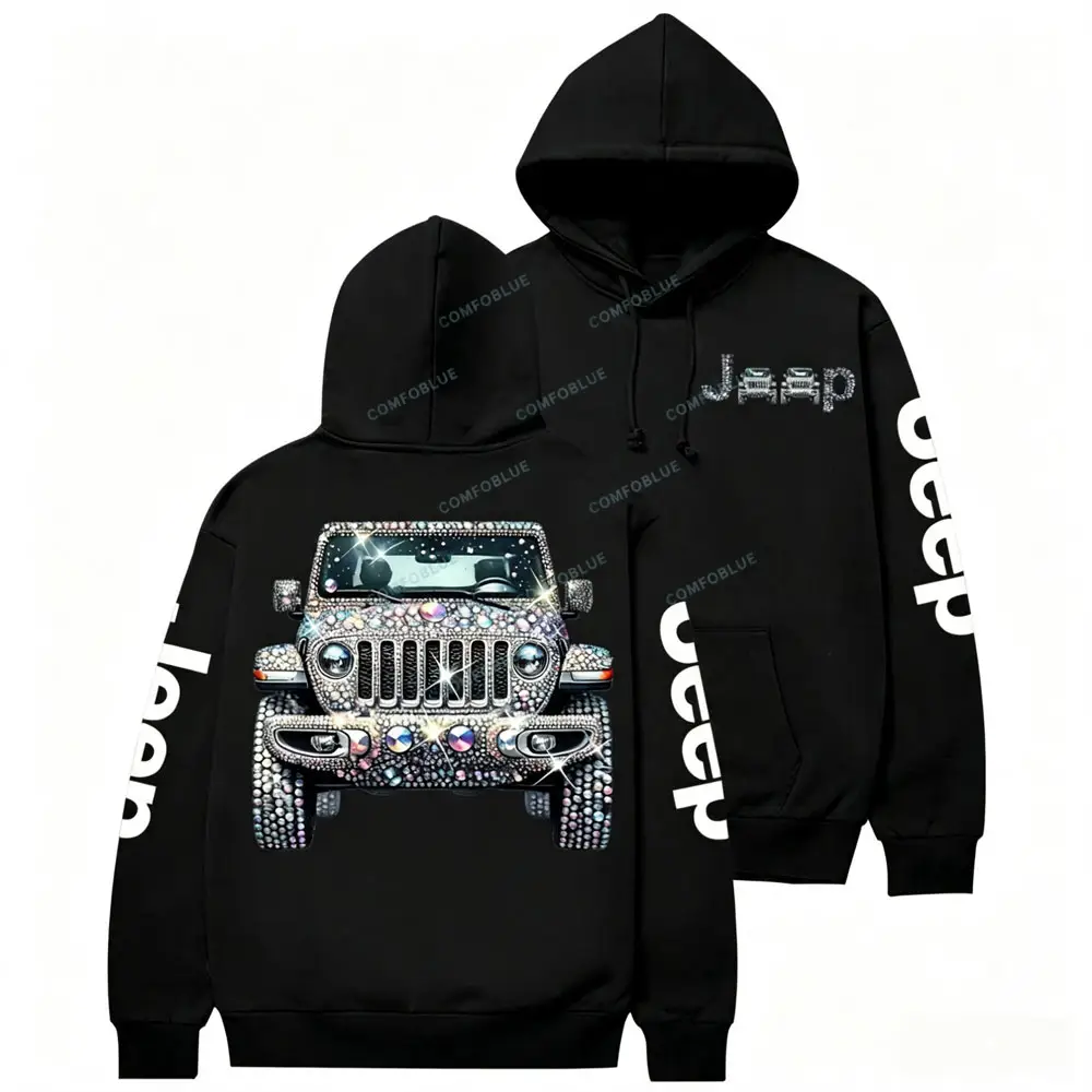 Bling Sparkle Rhinestone Jp Unisex Hoodie